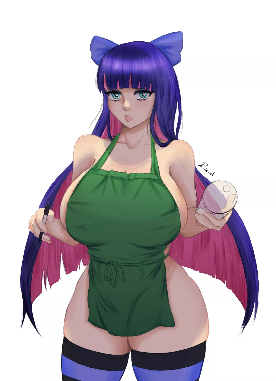 Anarchy Stocking Barista (BawdyArt) [Panty & Stocking With Garterbelt]