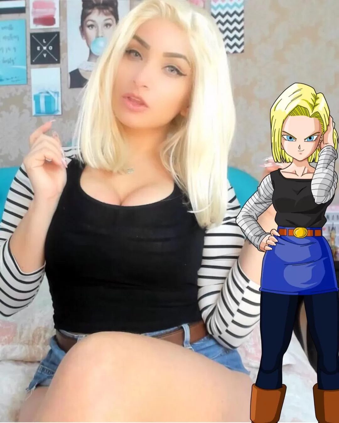 Android 18 cosplay by Emanuelly Raquel