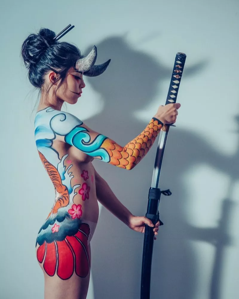 Anna Akana - body paint