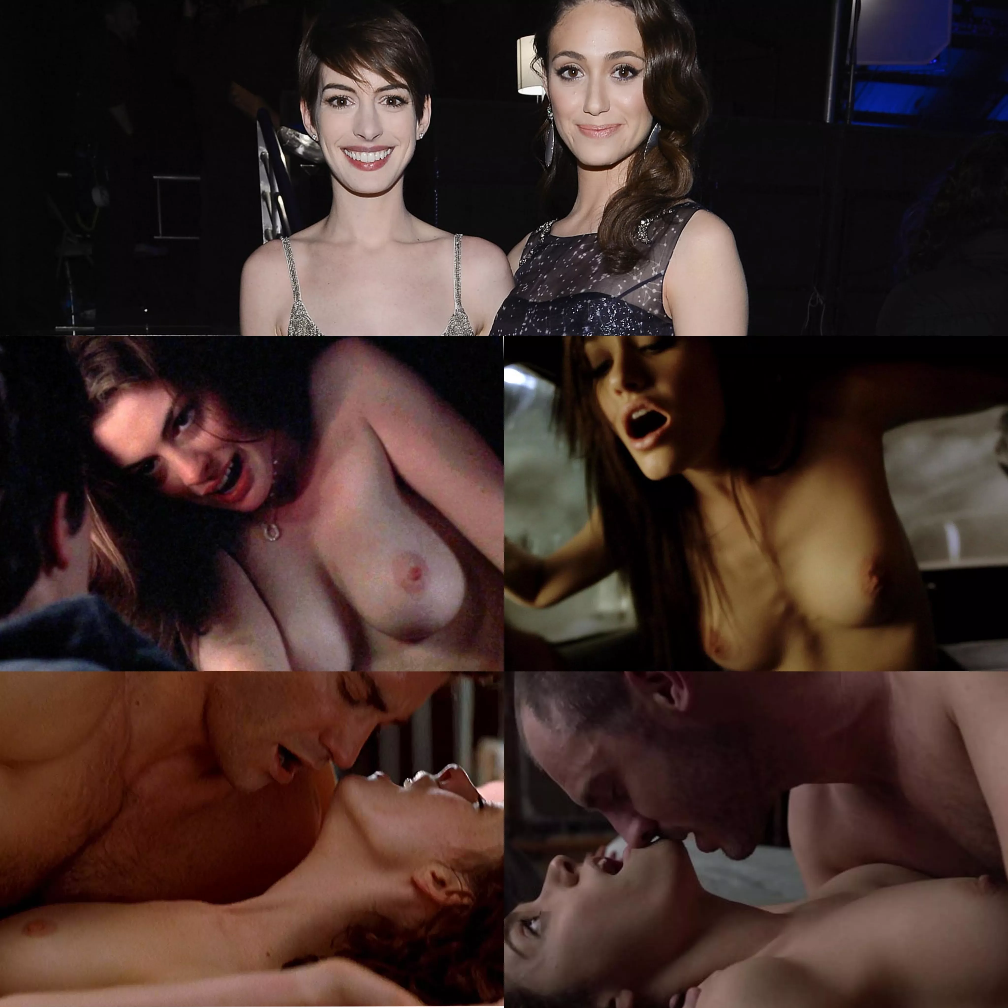 Anne Hathaway & Emmy Rossum