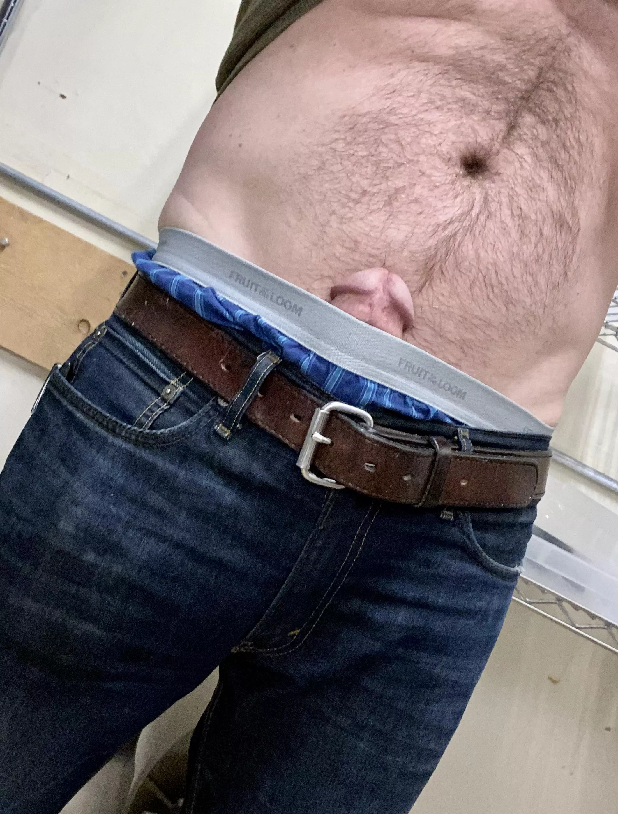 Anybody else tuck their bulge under their belt to try and be discreet? [27M]