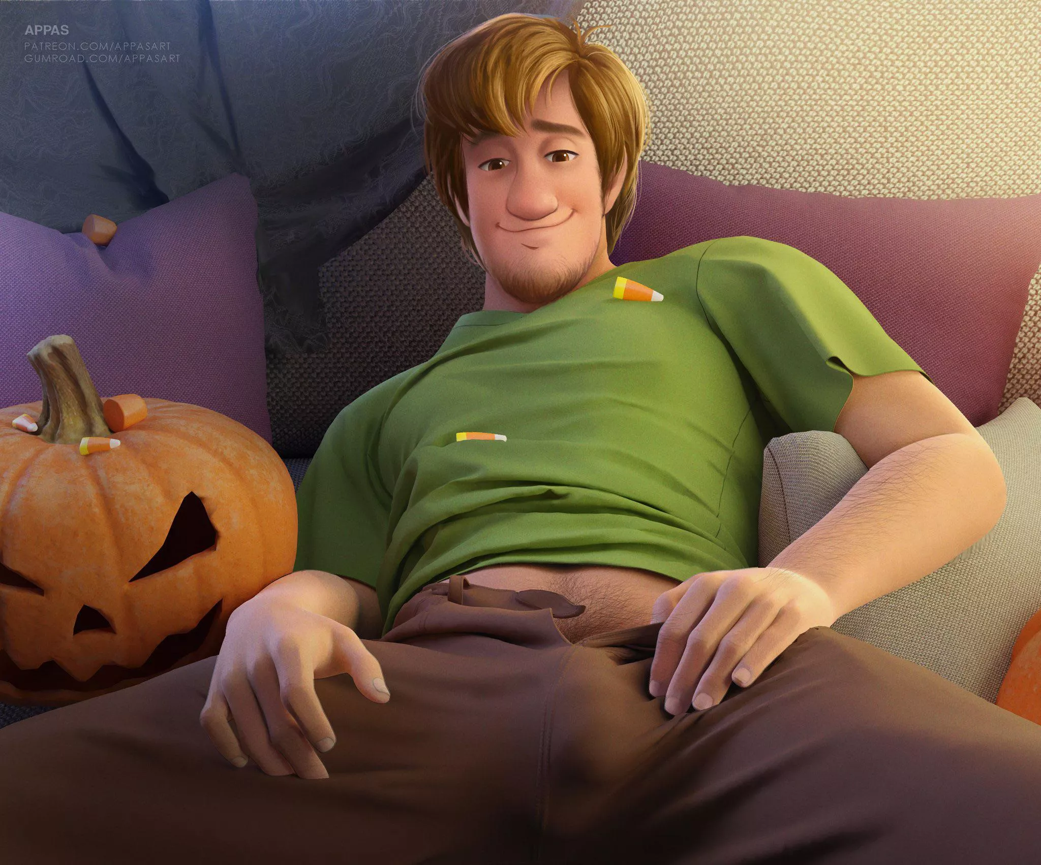 Anyone have more? Looking for more of this art pic by appasart and specifically of shaggy ;) perfect for Halloween season