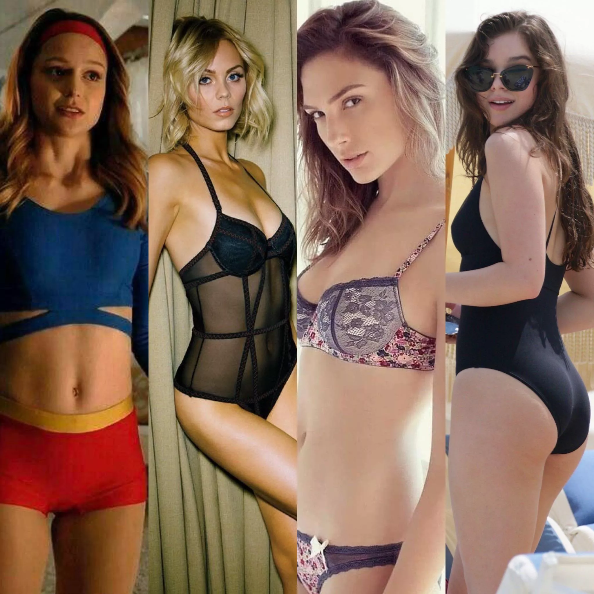 Anyone wanna fap to these gorgeous queens? (Melissa benoist, Laura vandervoort, gal gadot, hailee steinfeld)