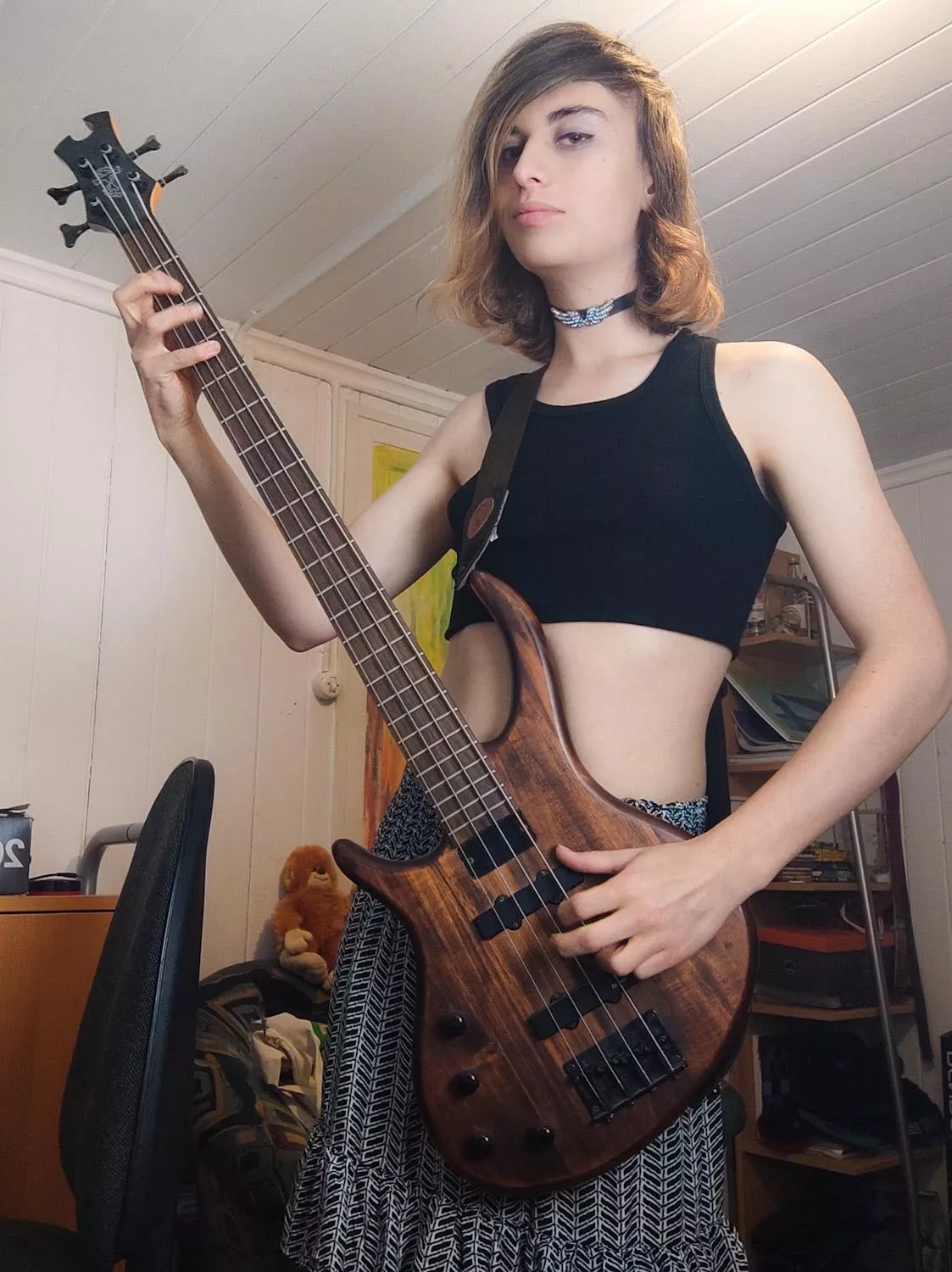 Appearantly it's common for transfem people to play bass... damn, I guess I'm a stereotype ðŸ˜”âœŠ