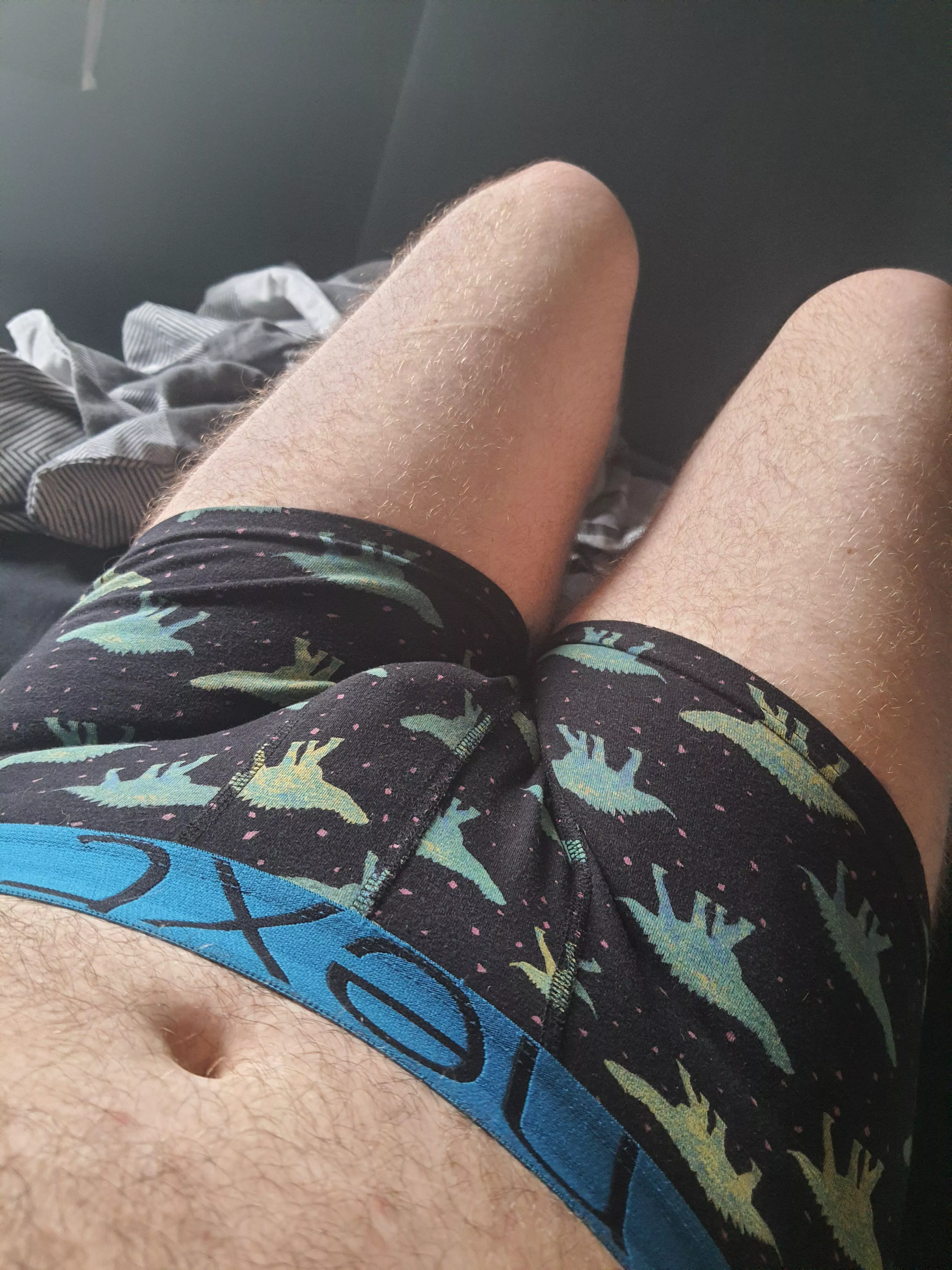 Aren't my dino undies cute~? ðŸ’™ðŸ’š