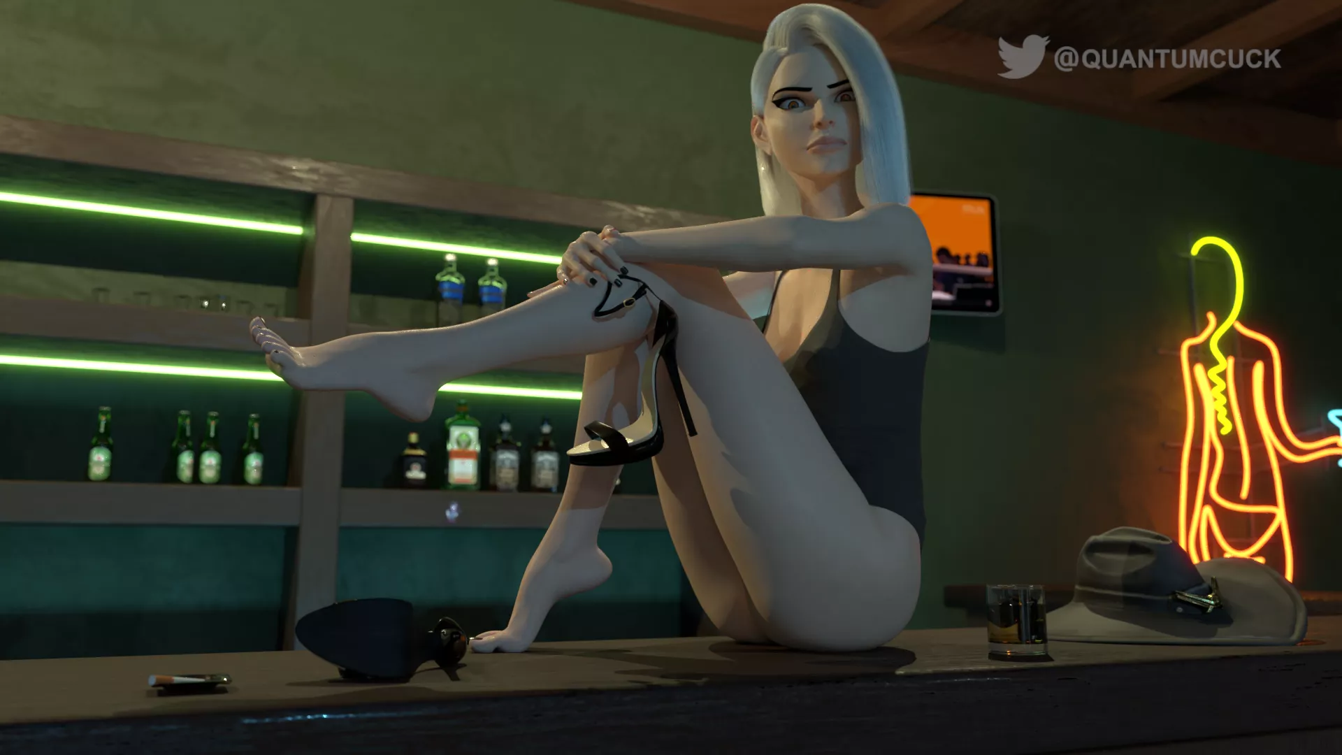 Ashe at the bar