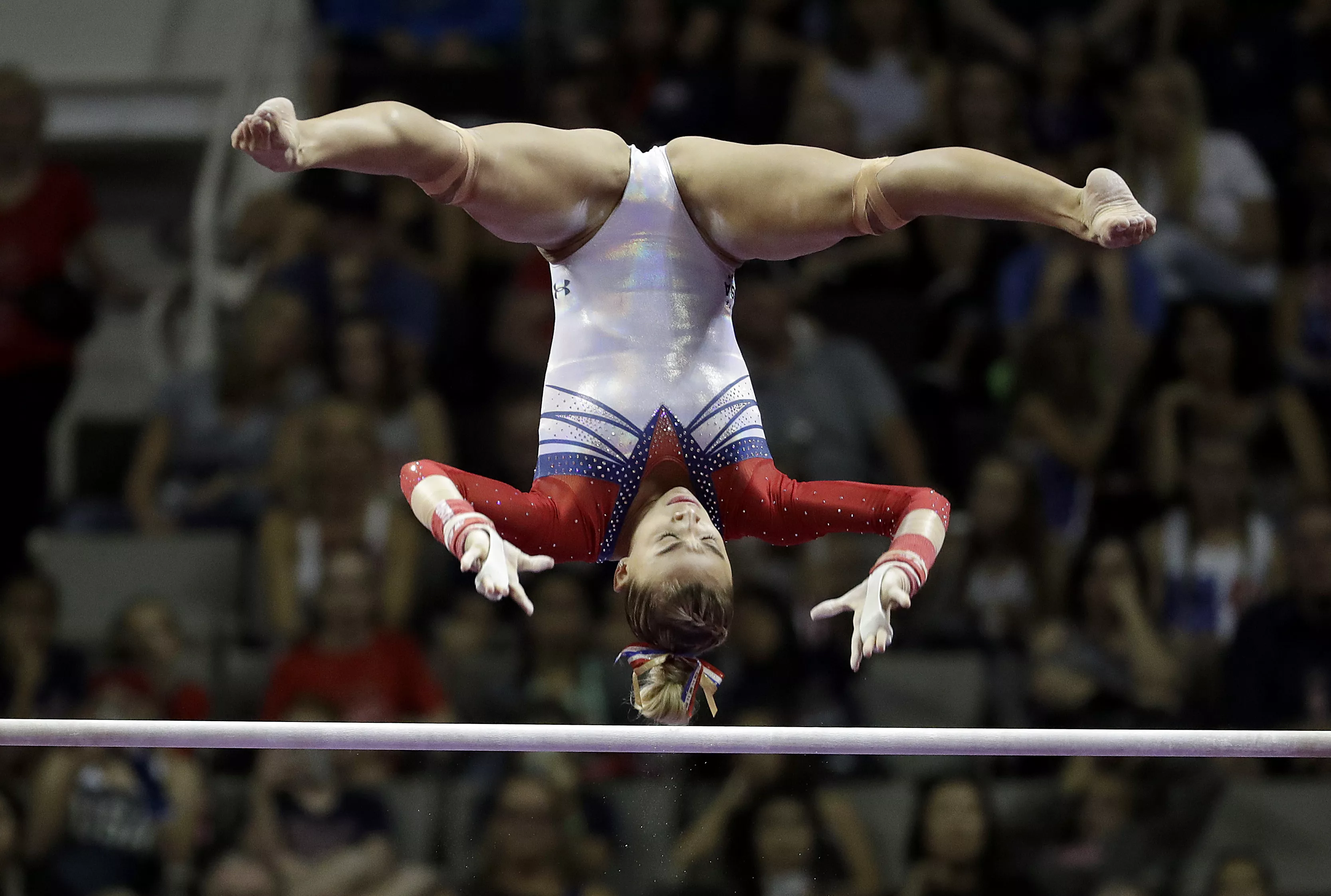 Ashton Locklear at the 2016 women's U.S. Olympic gymnastics trials