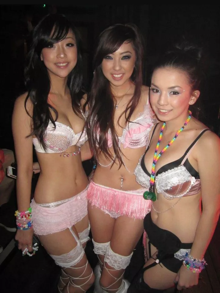 Asians at a night club