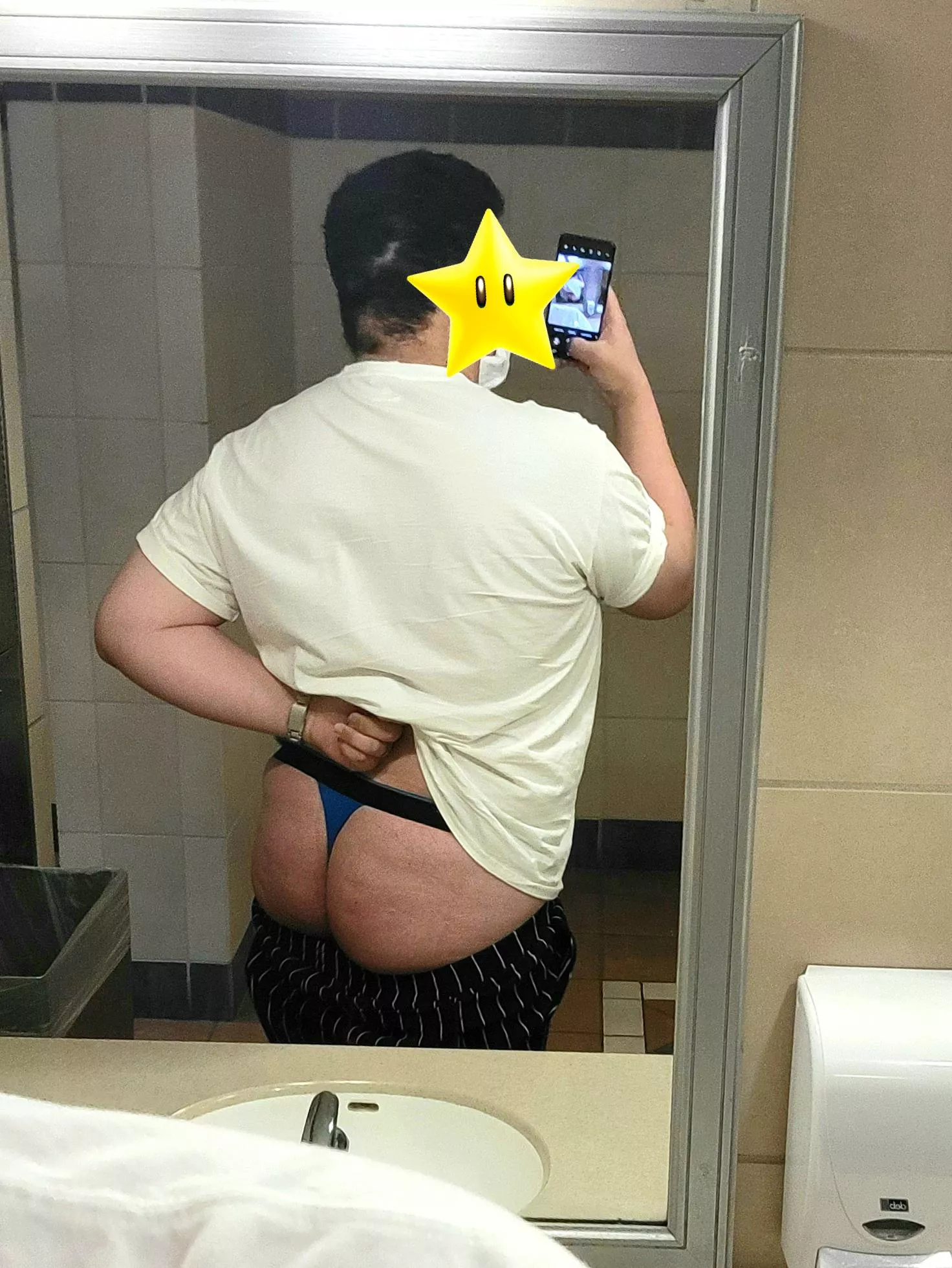 Ass out in the movie theater bathroom XD