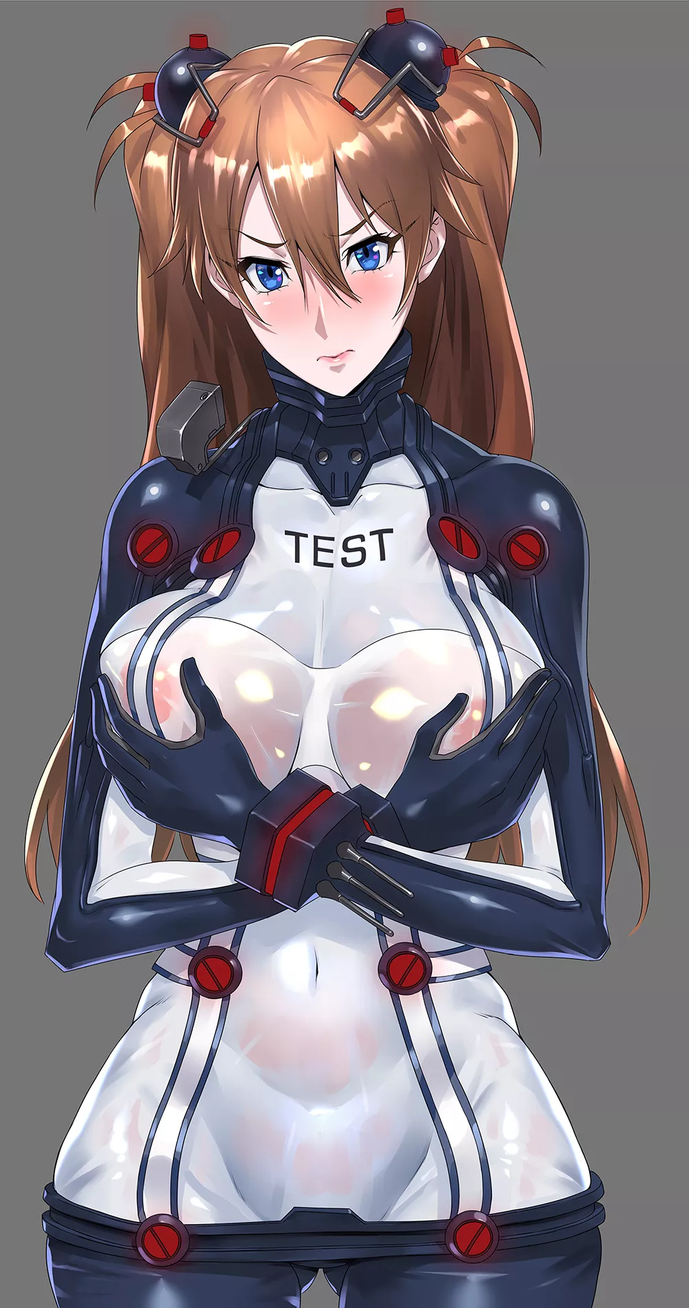 Asuka Test Plug Suit Embarrassment (Ippo) [Evangelion]