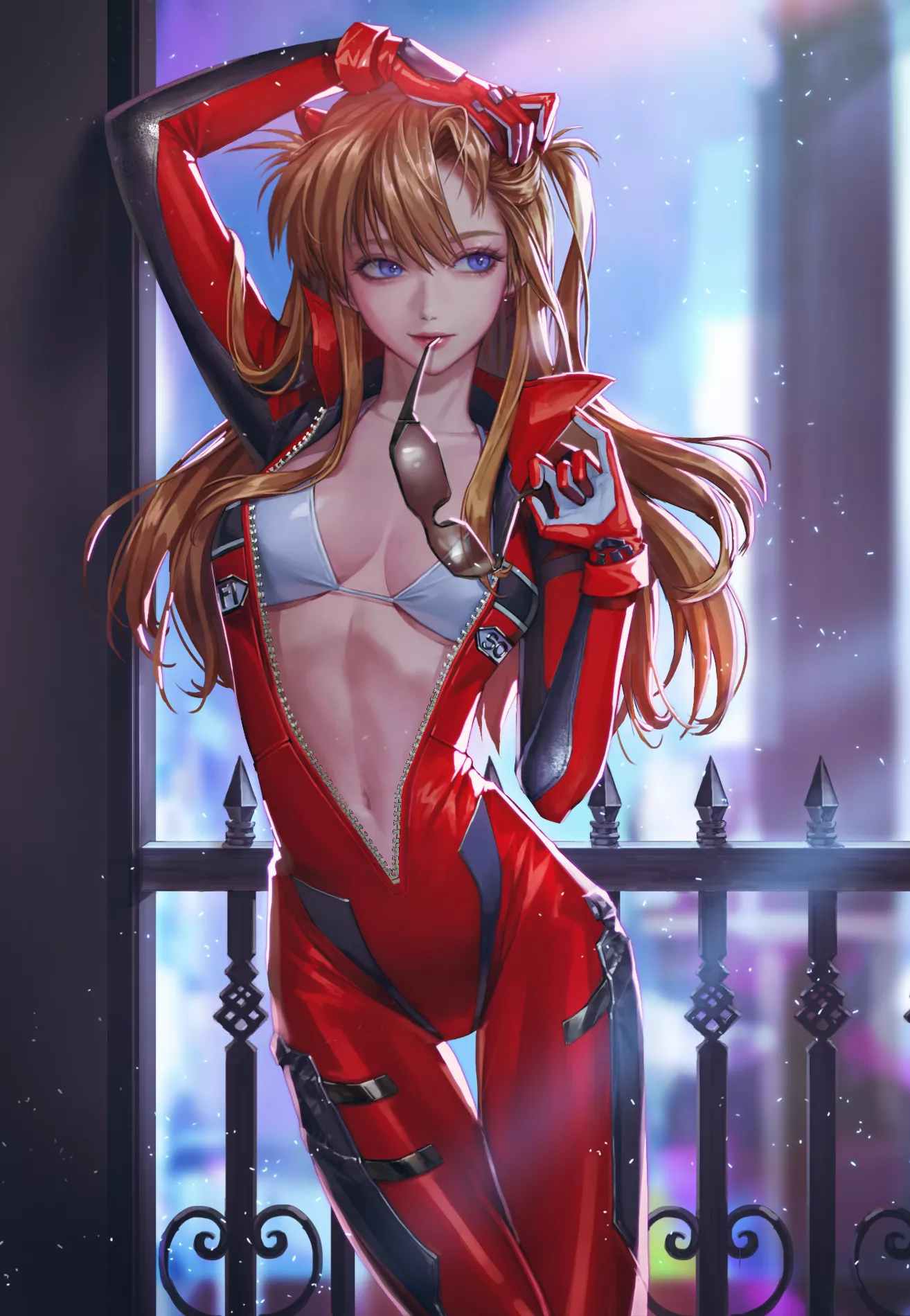 Asuka Unzipped Plugsuit (Yuushi) [Evangelion]