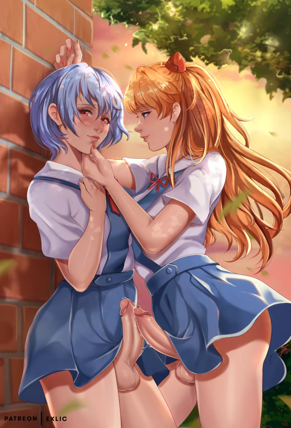 Asuka x Rei (Exlic) [Evangelion]