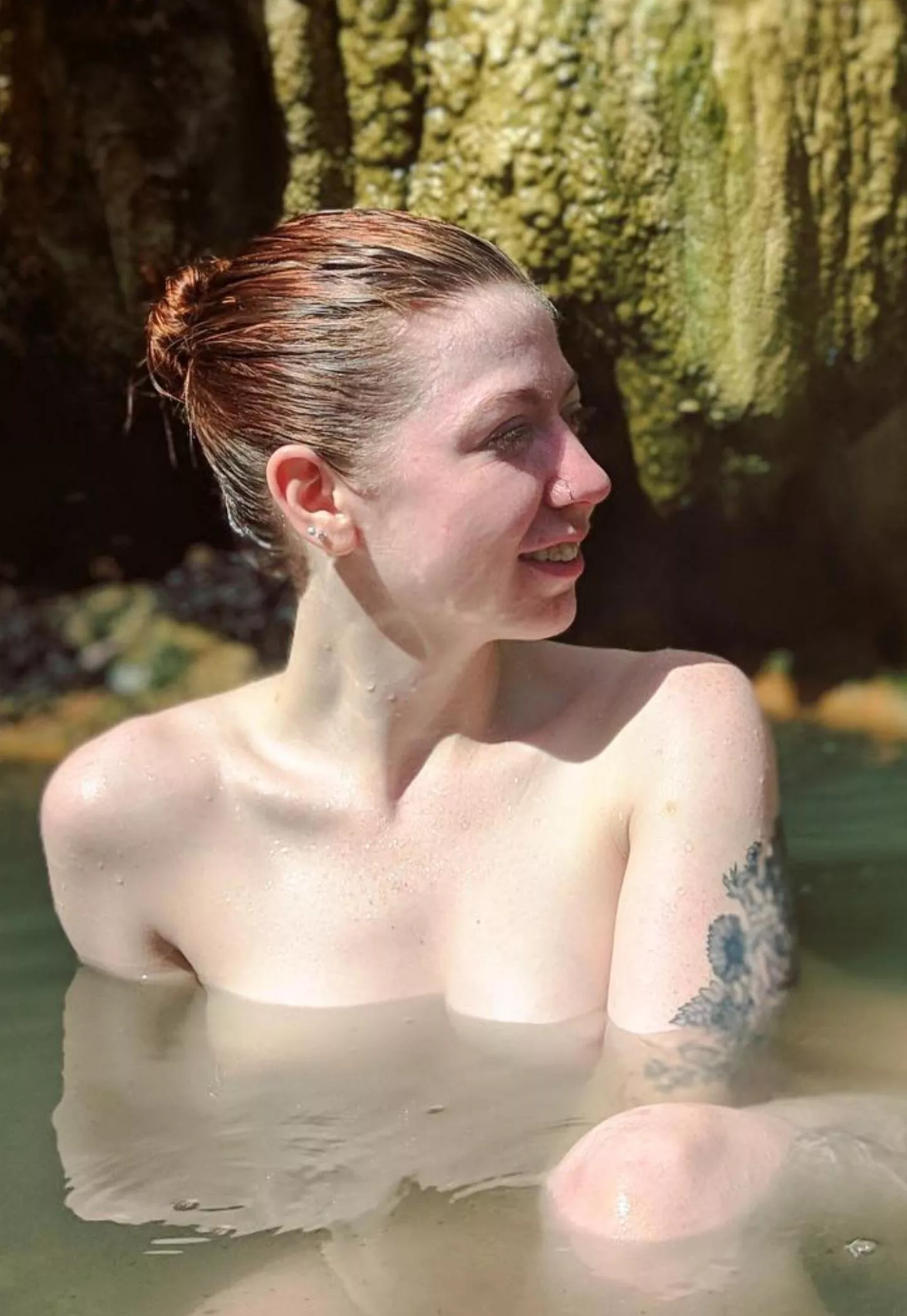 At the hot springs