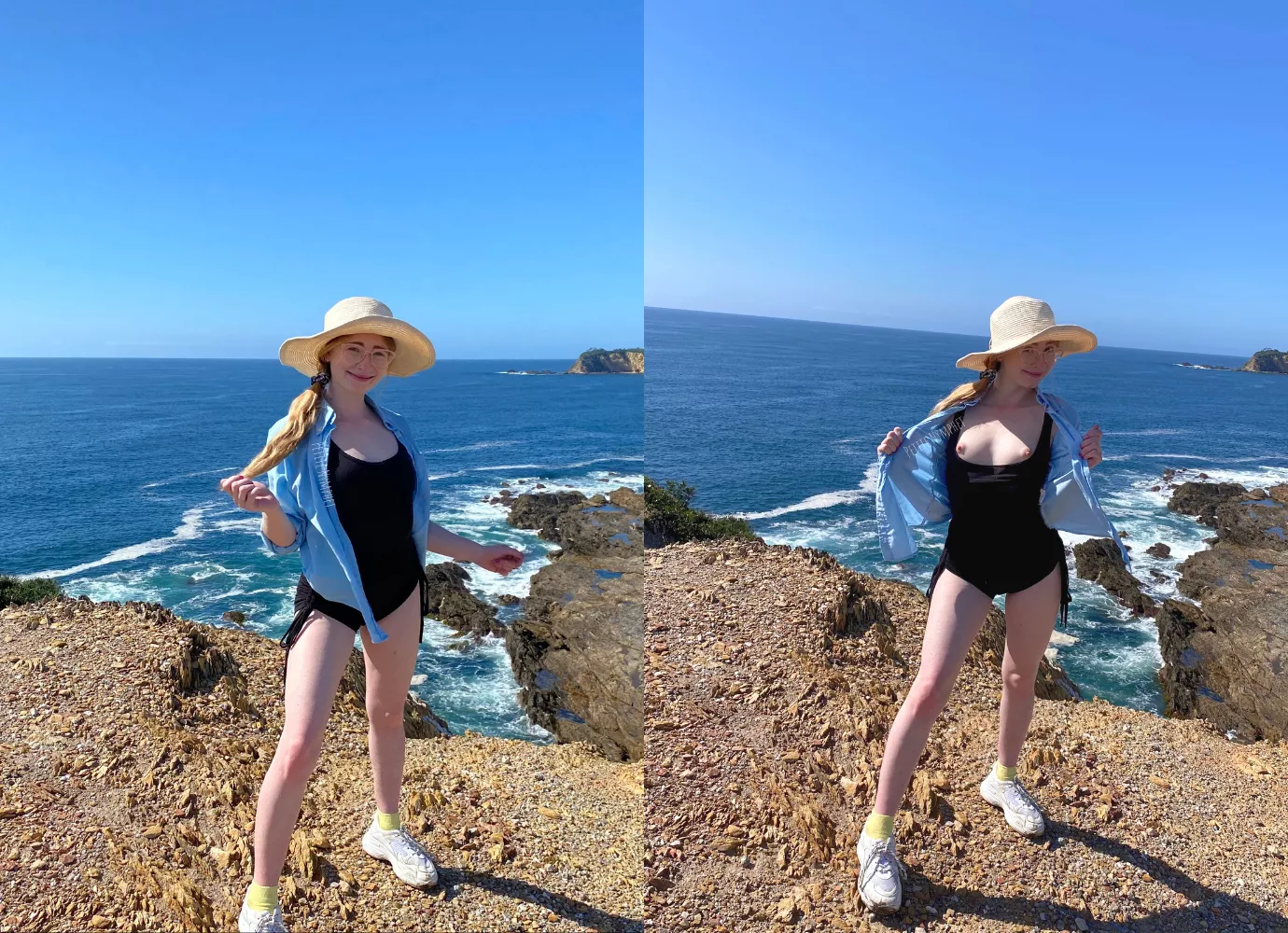 Aussie babe enjoying the Aussie coast!