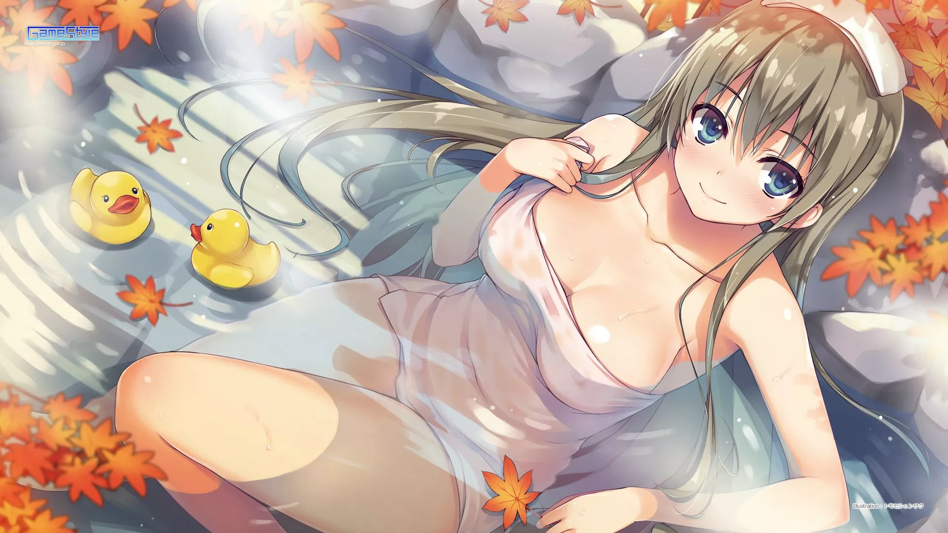 Autumn Hot Spring (Game-Style) [1920x1080]