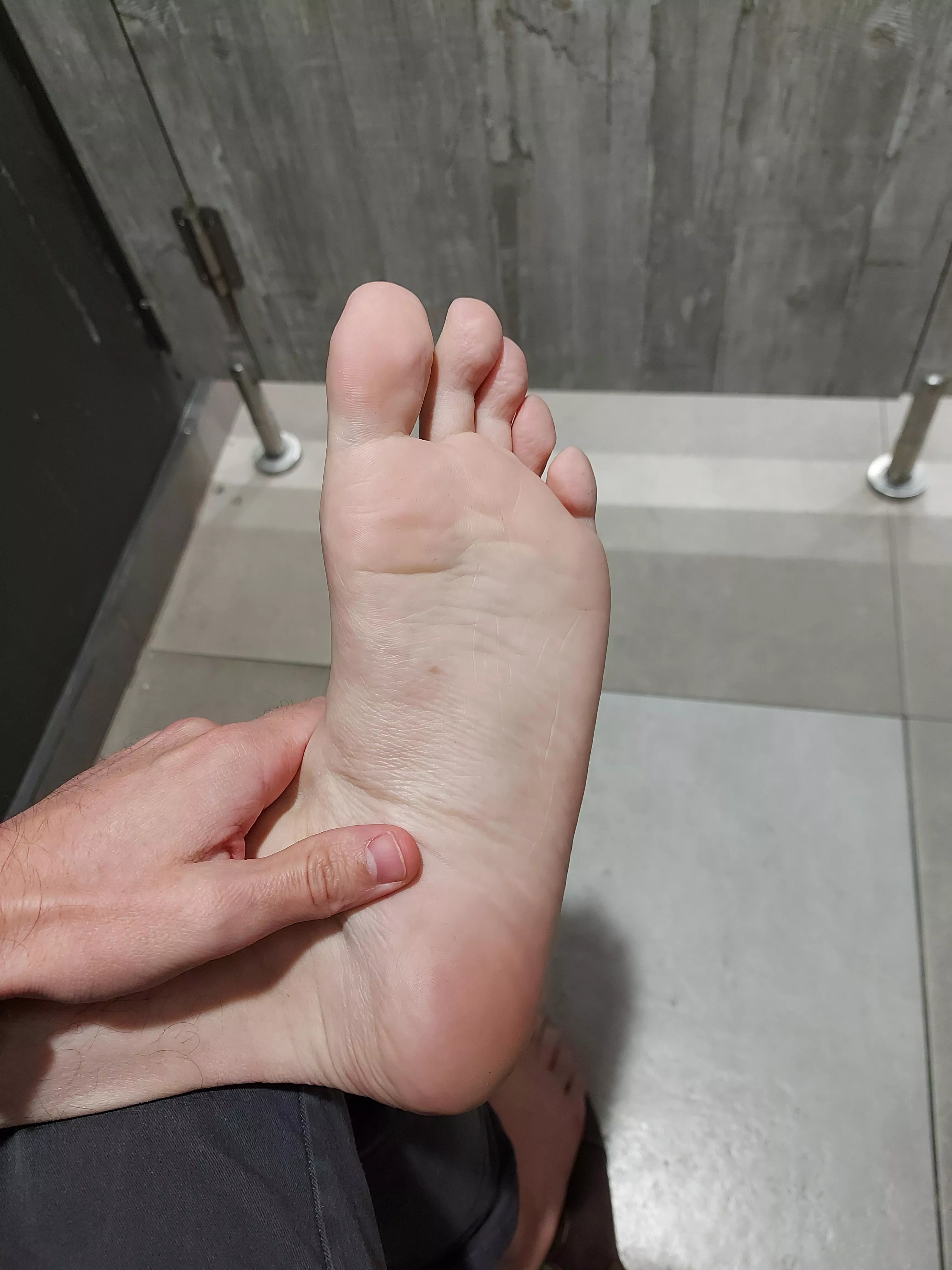 Avoiding others to relax my soles