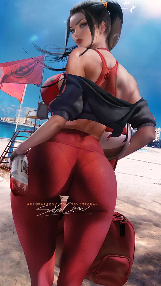 Azula at the beach (SakimiChan) [Avatar: The Last Airbender]