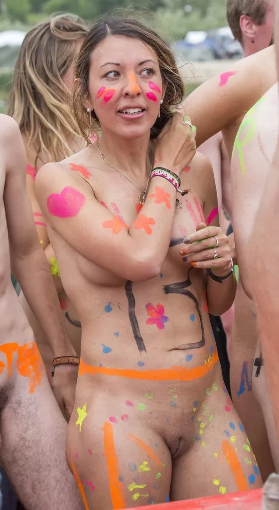 Babe from Rosklide festival Nude run