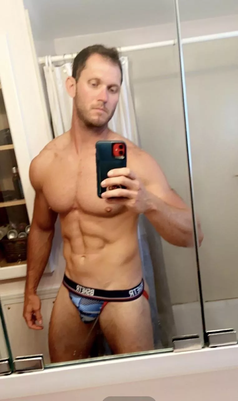 Baseball jock in a jock 😈