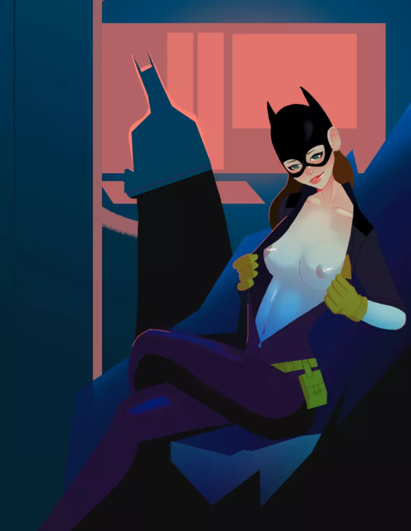 Batgirl showing off her tits (saffice)