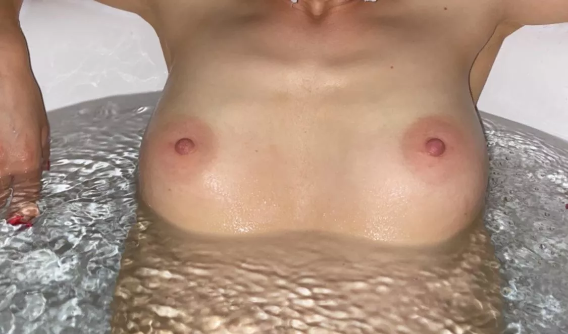 Bath time tits