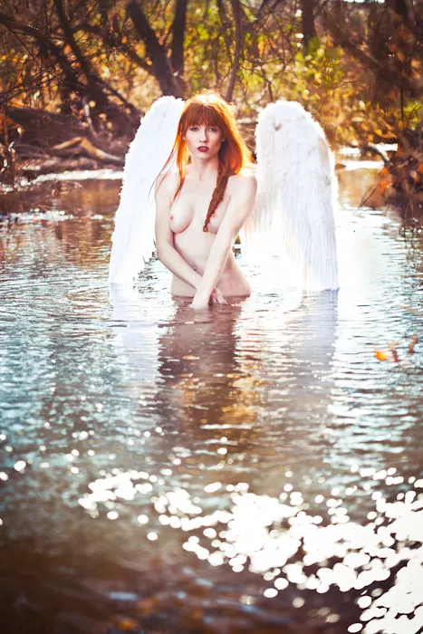 Bathing angel