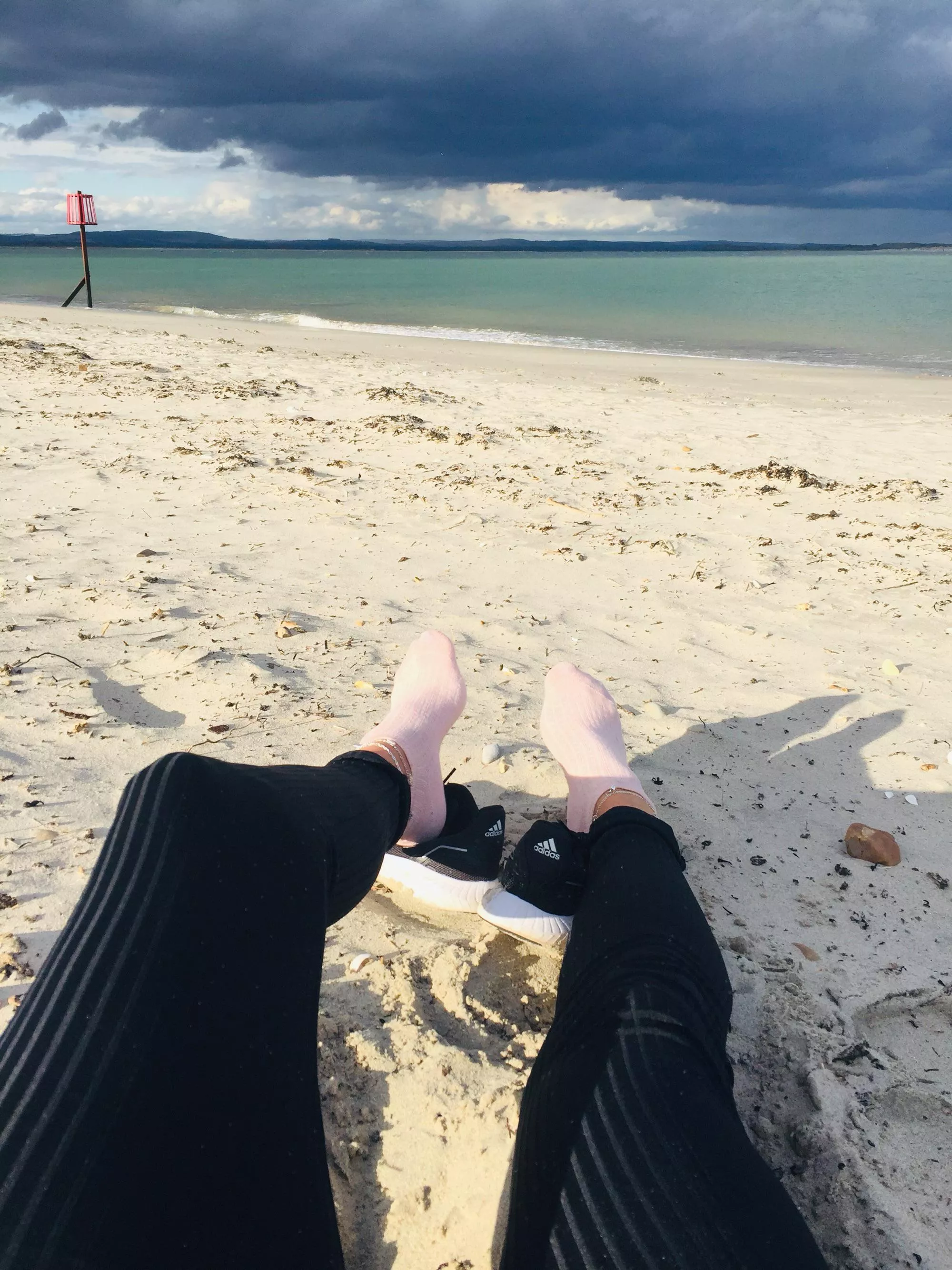 Beach fishing before the stormy weather comes over .. little boy can now cast his rod . Proud mummy ðŸ¥°ðŸ’œ