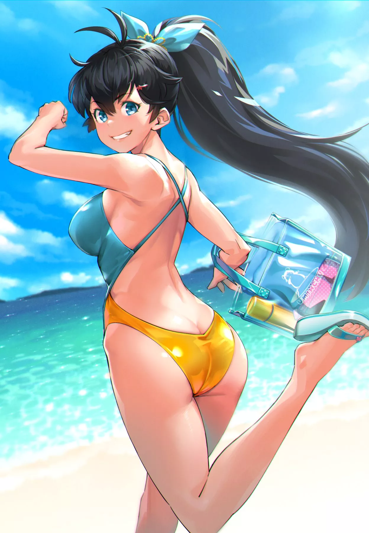 Beach Hibiki. [Idolmaster]