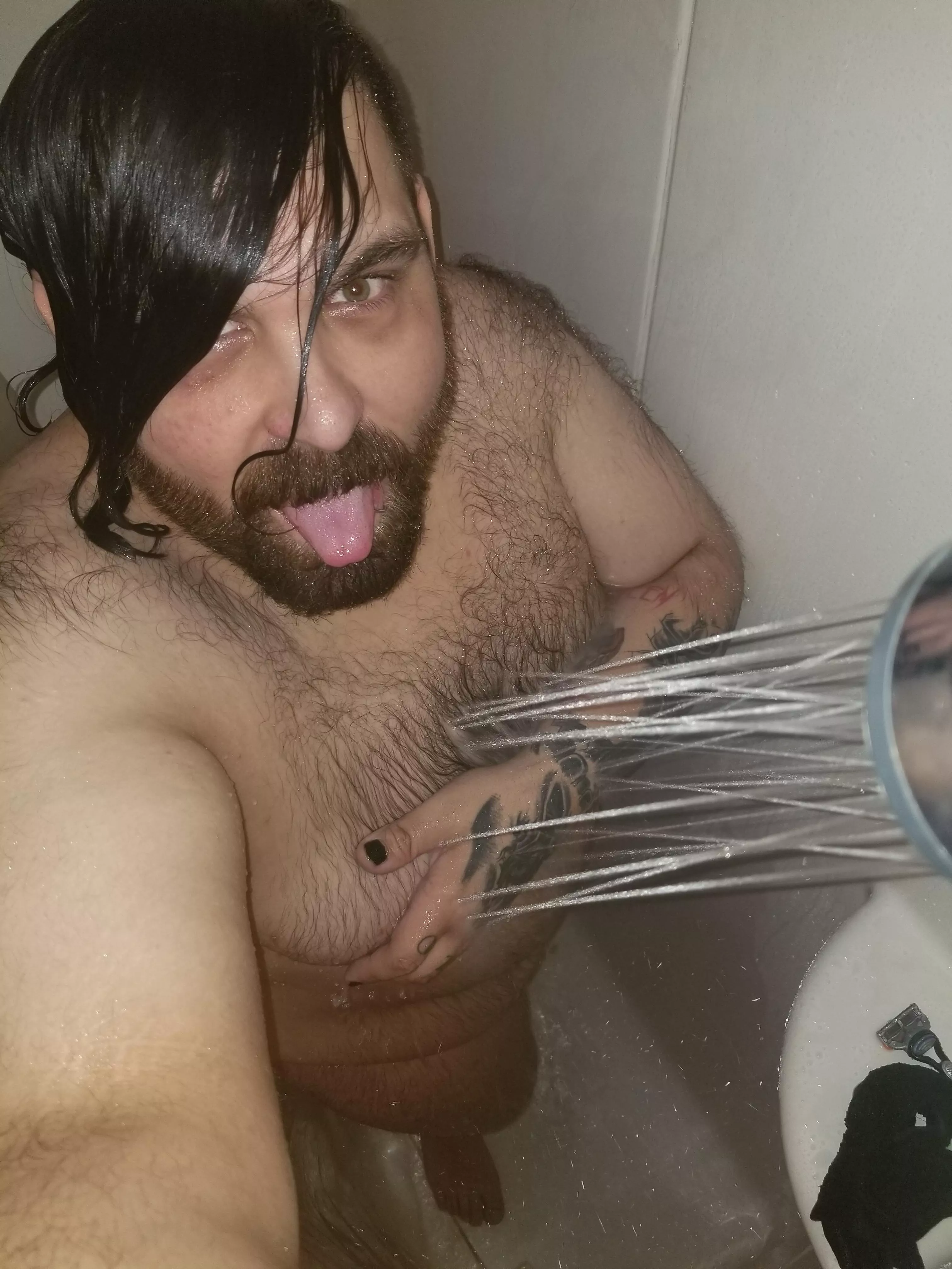 Bear in the shower