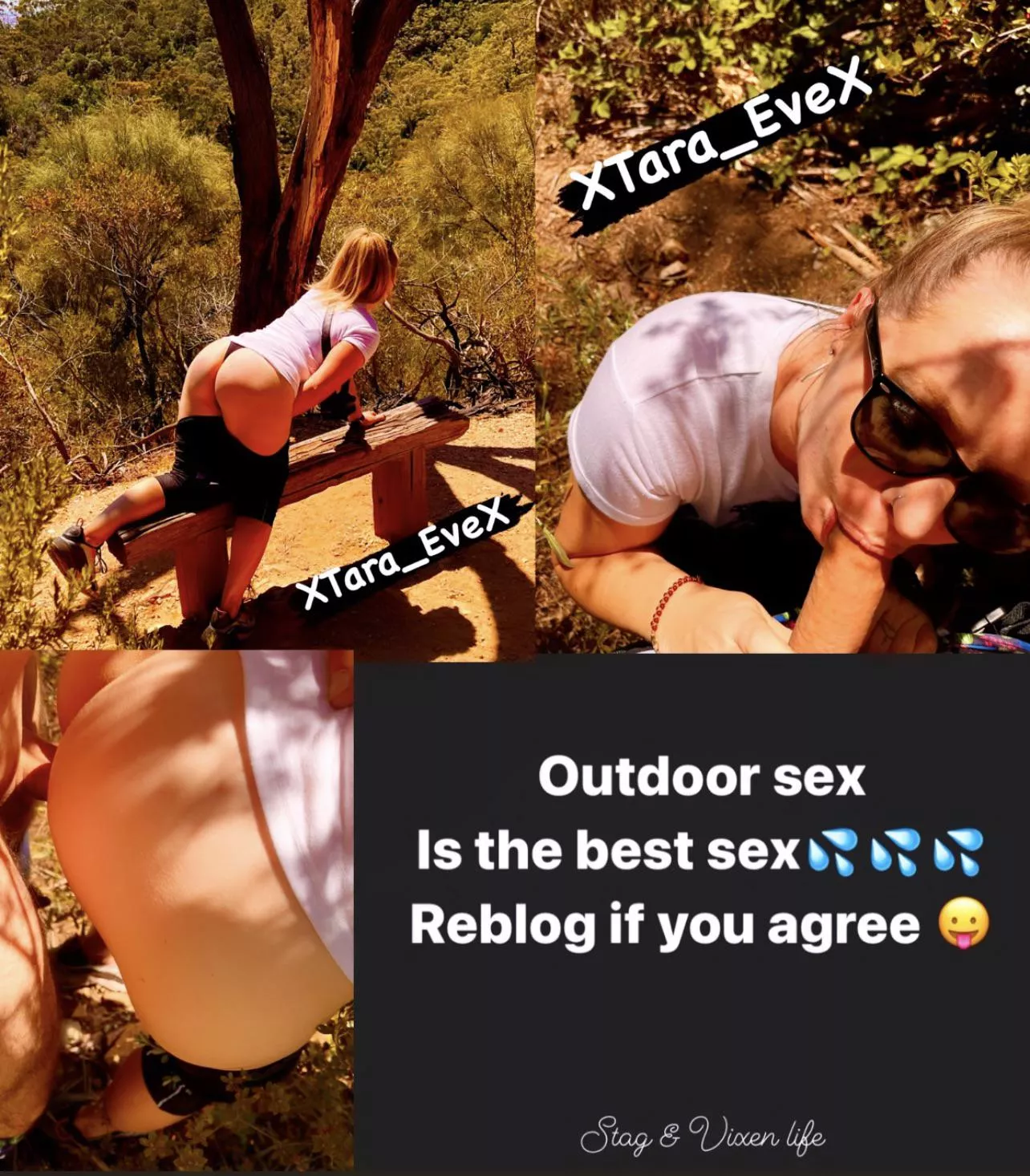 Beautiful day for a hike & a fuck 😛 We love outdoor sex 😍😈💦 Who wants to join us on our next hike? #hikingadventures #publicsex #outdoorflashing #exhibitionsm #hornycouple #vixenwife #cumslut [02:51]