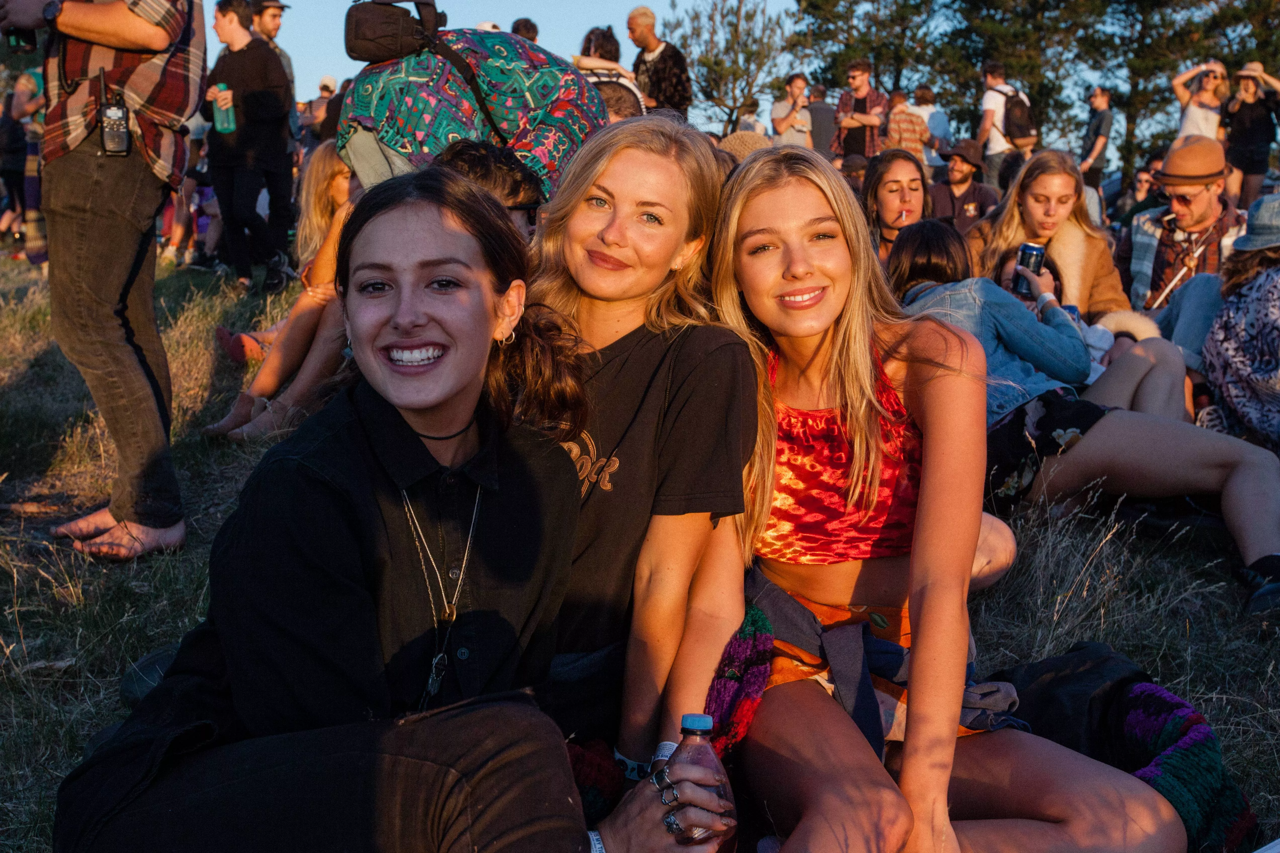 Beautiful girls at the festival