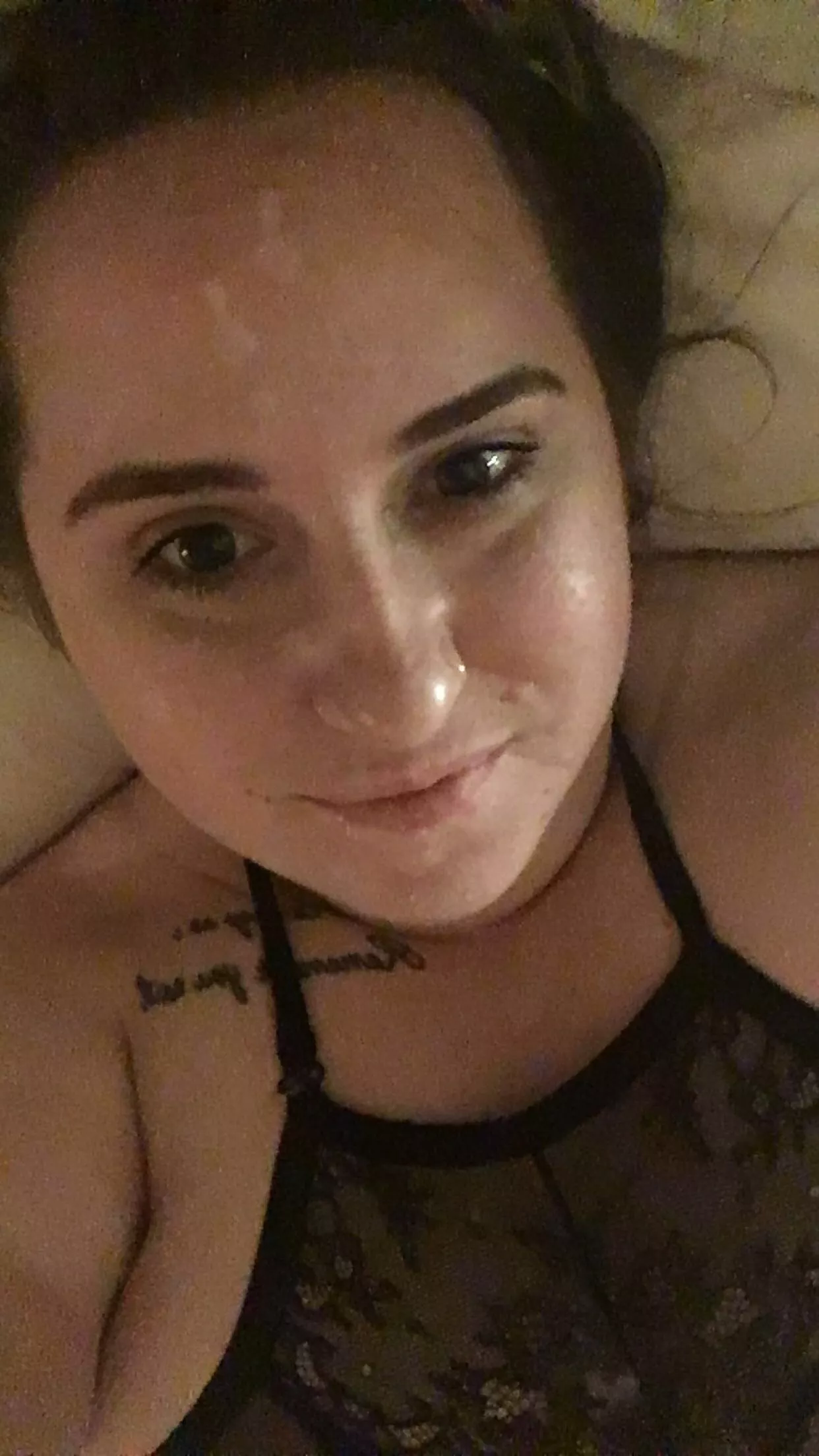 Because I look cute covered in cum