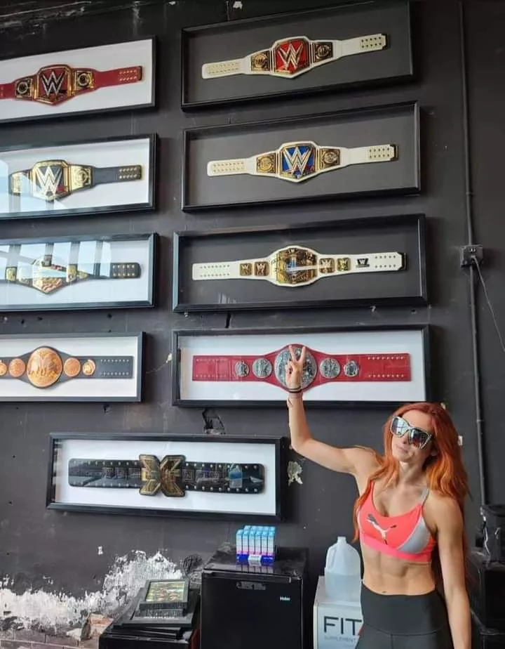 Becky's abs deserve some appreciation