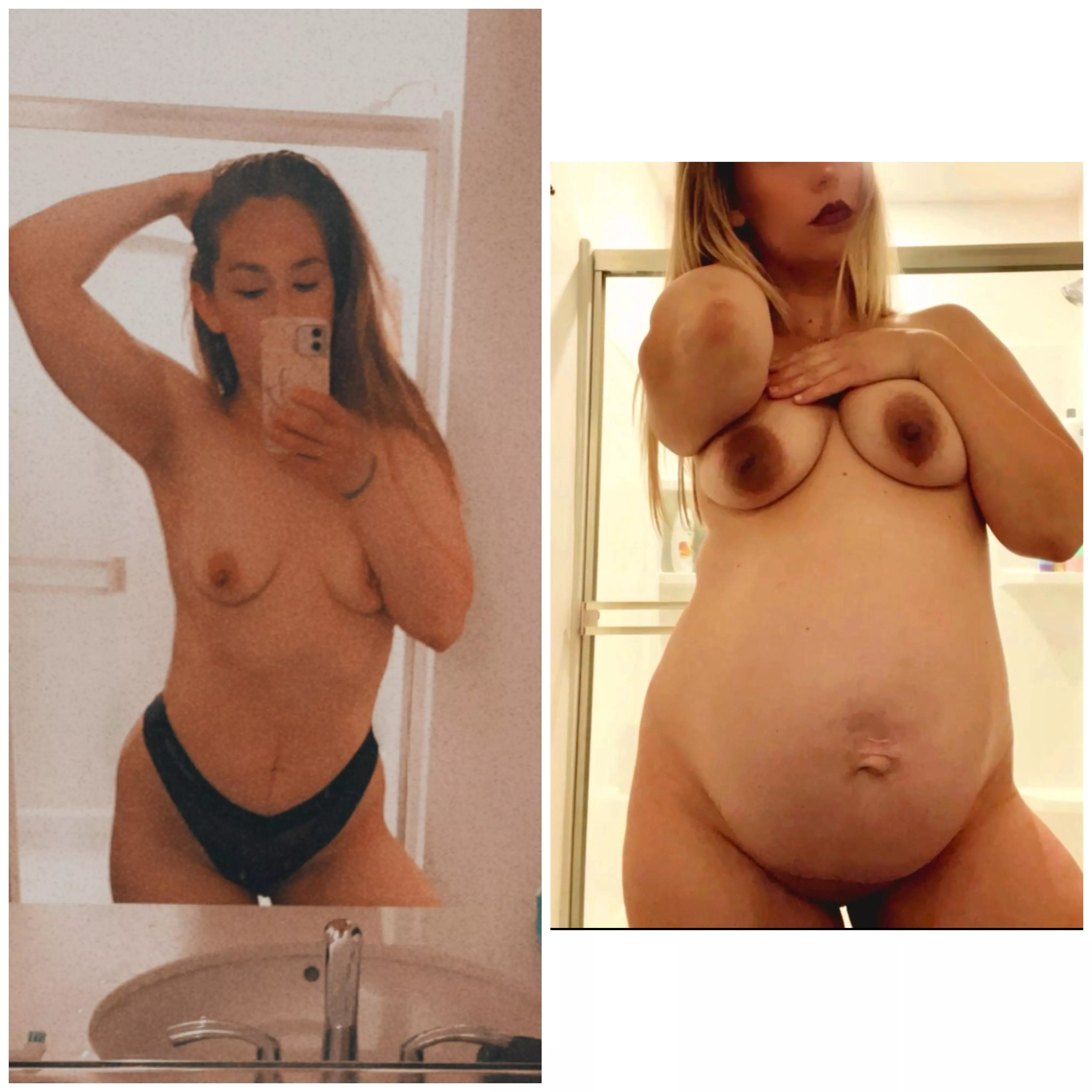 Before and after 🤰🏻💋