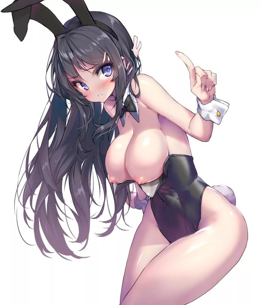 Best bunny girl ever flashing tiddies and making people blind