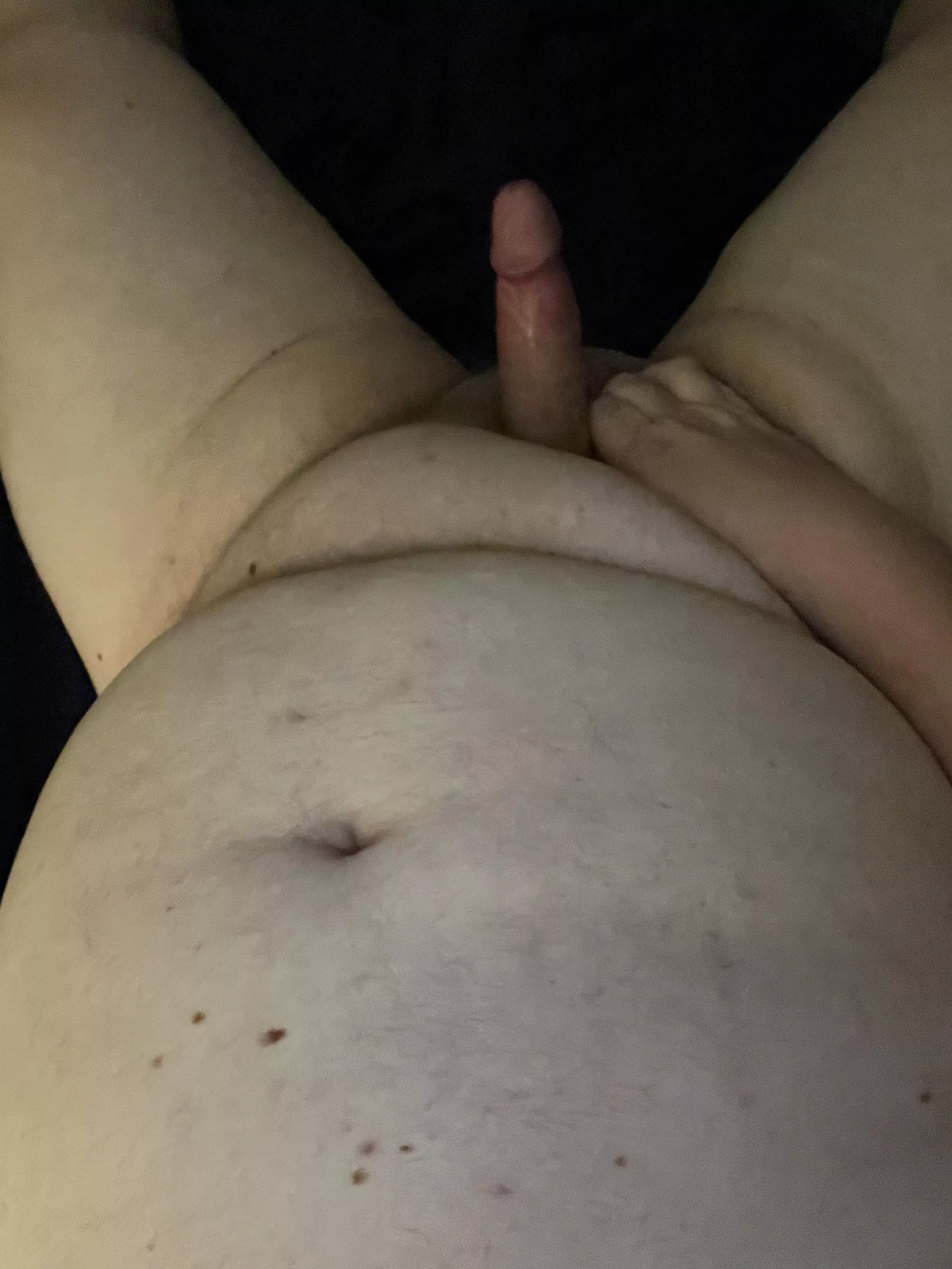 Big Belly and Cock… Which are you Playing with First?