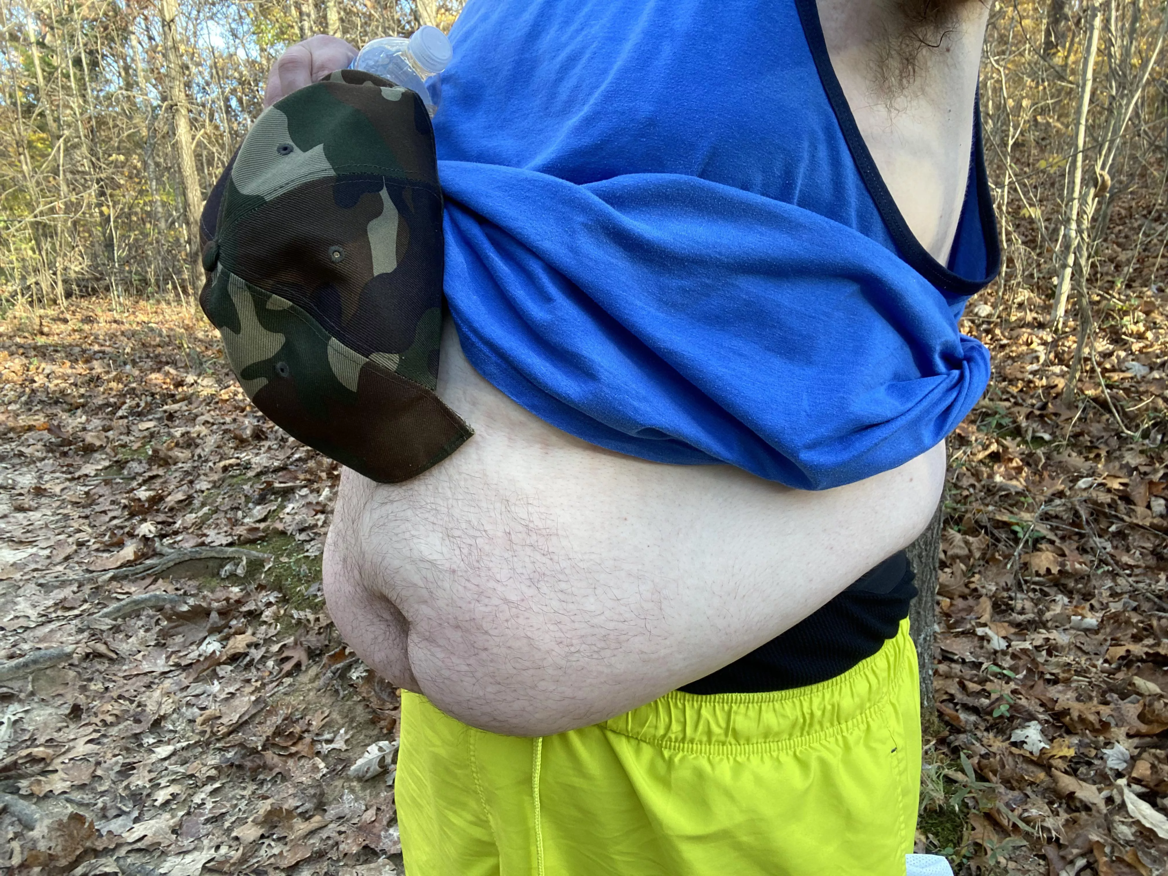 Big belly in the woods