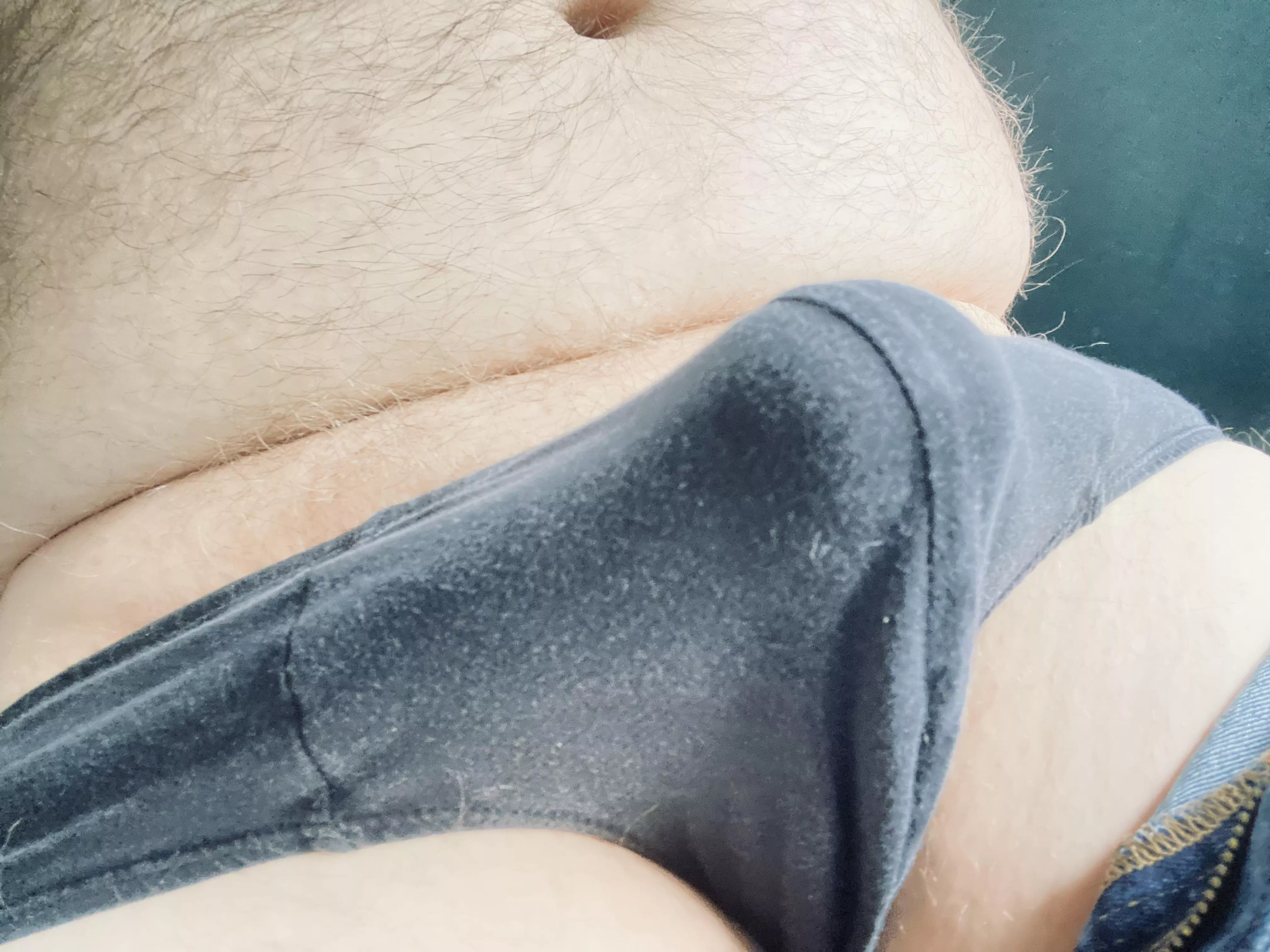 Big belly, tight briefs. An everyday scene hereâ€¦