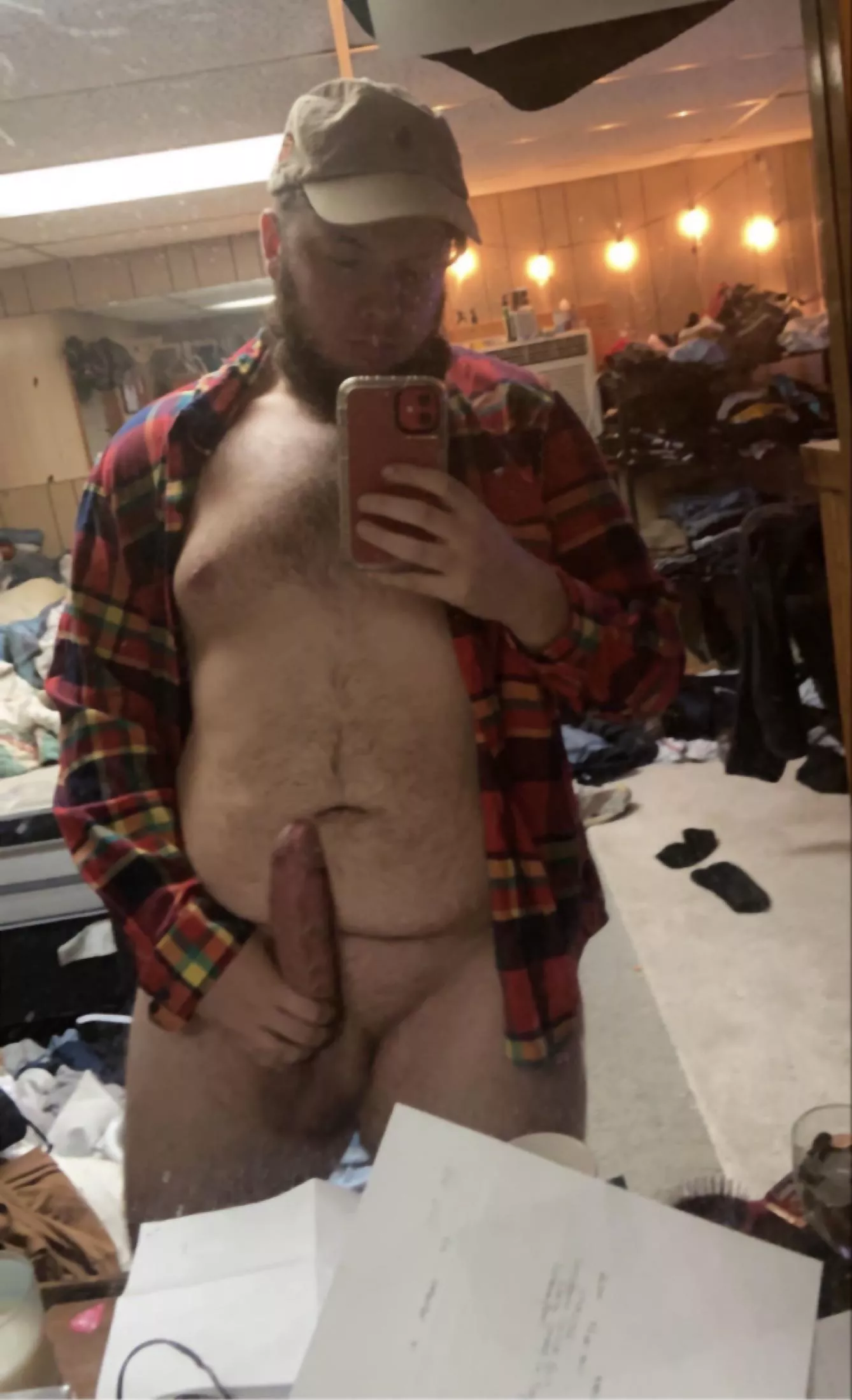 Big cock, bigger belly.