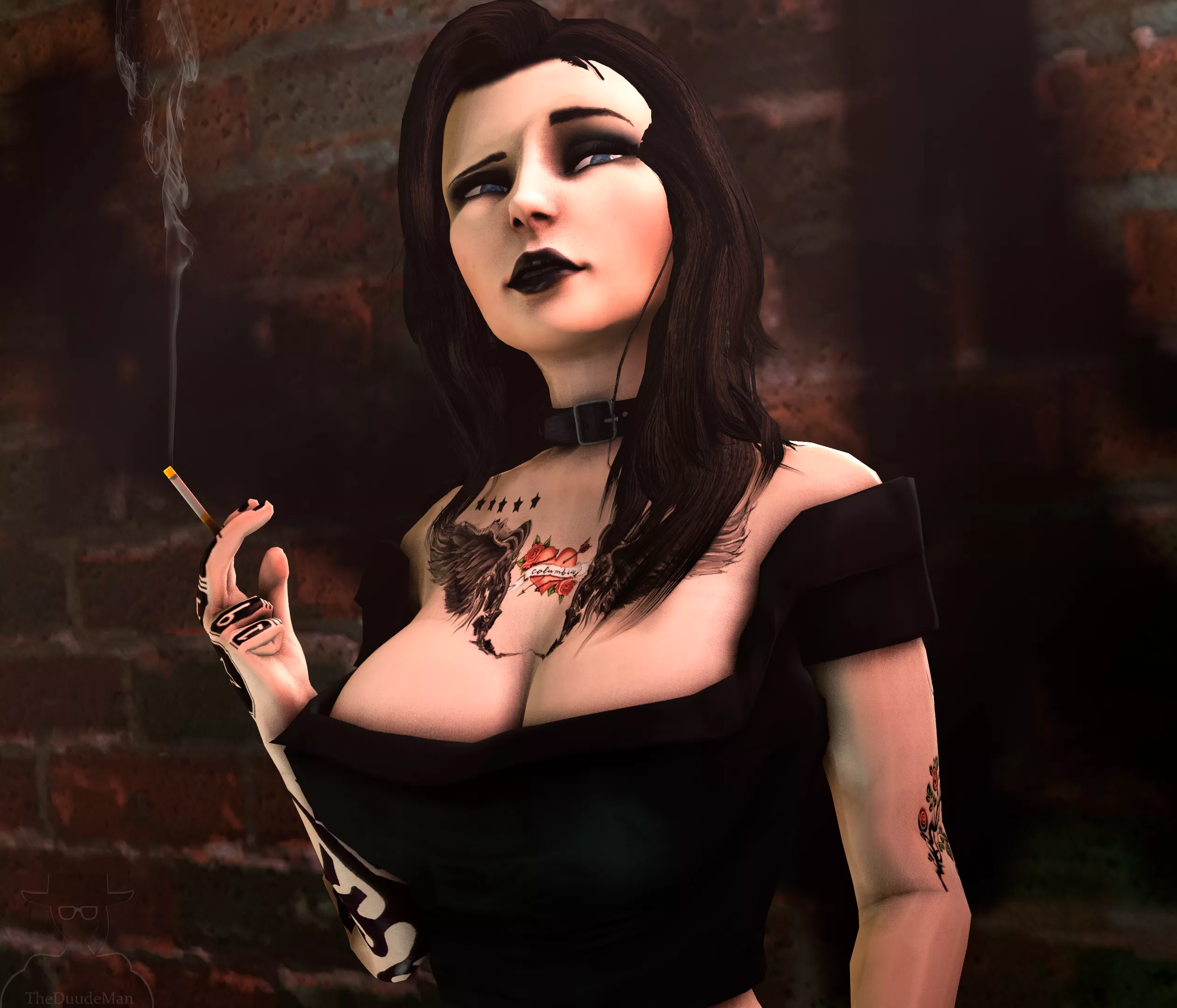 Big tiddy goth Elizabeth (TheDuudeMan)