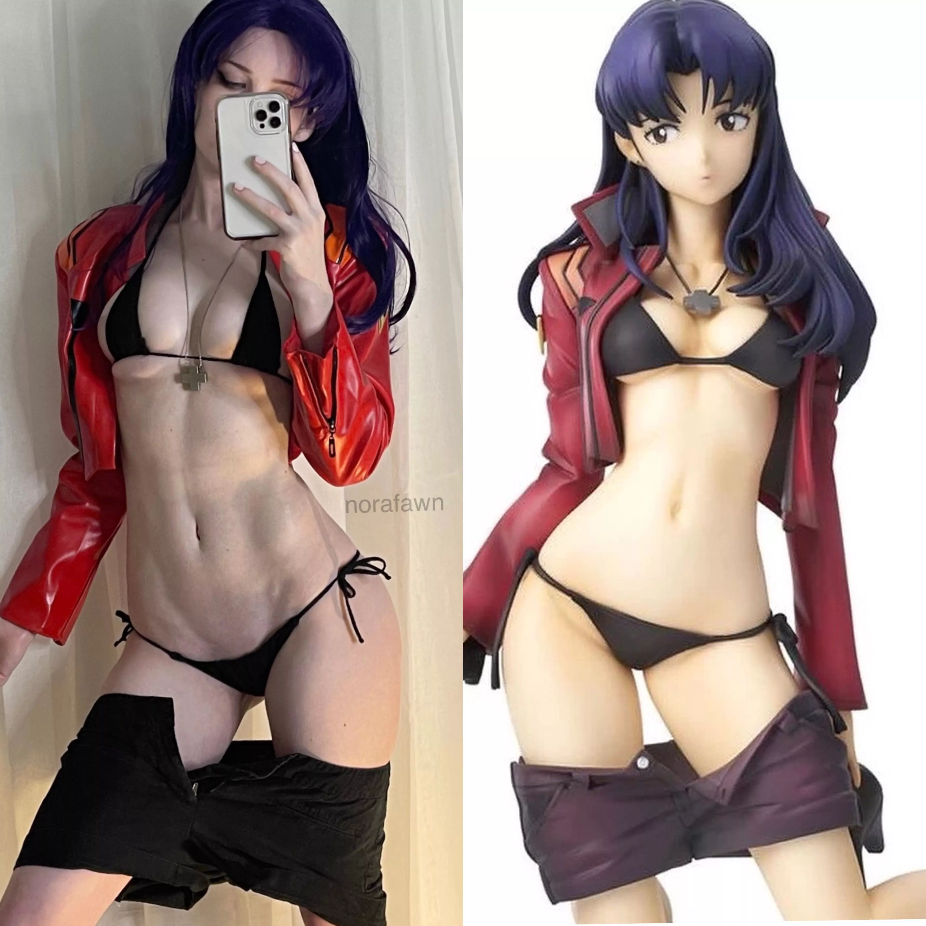 Bikini Misato by NoraFawn