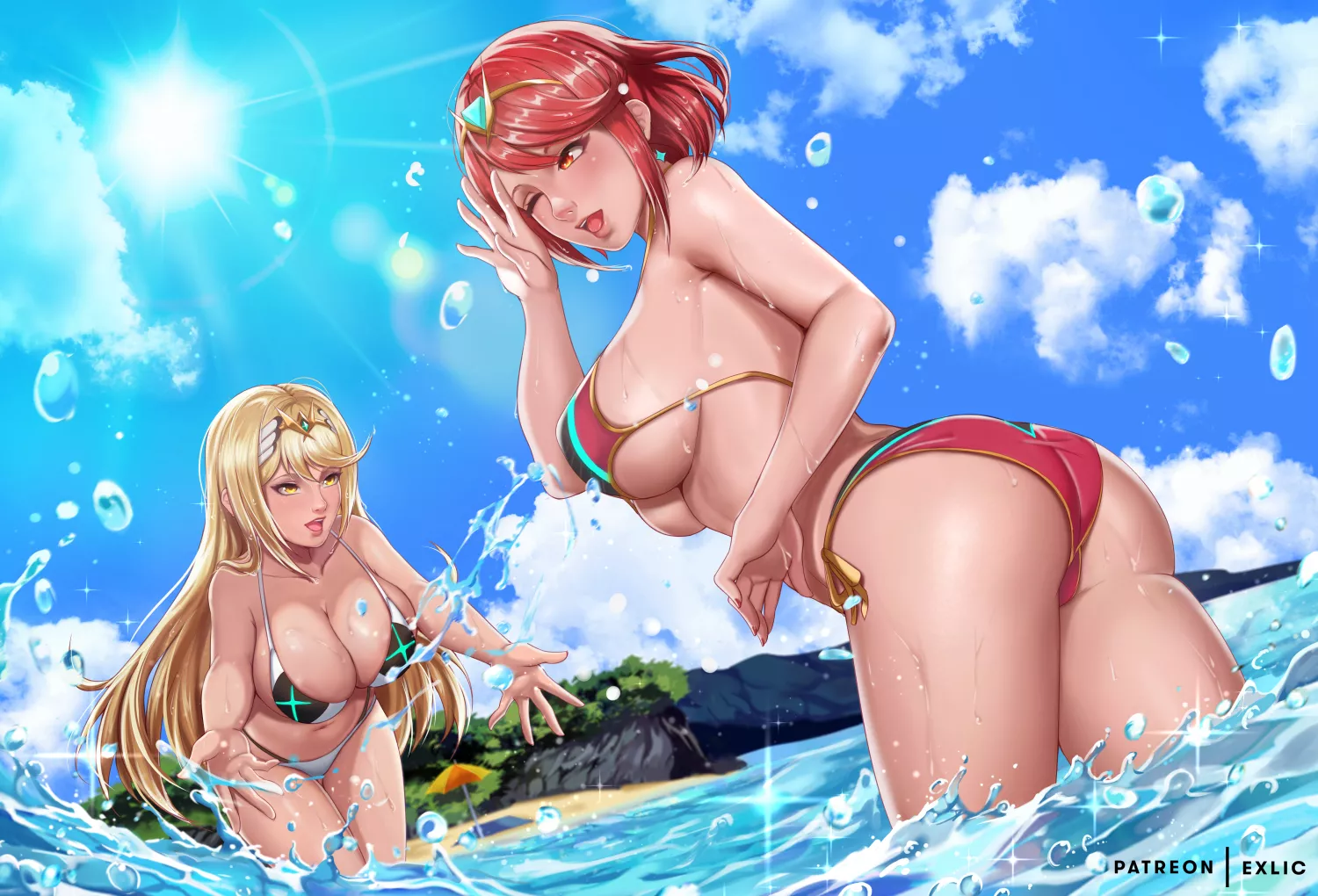 Bikini Pyra and Mythra