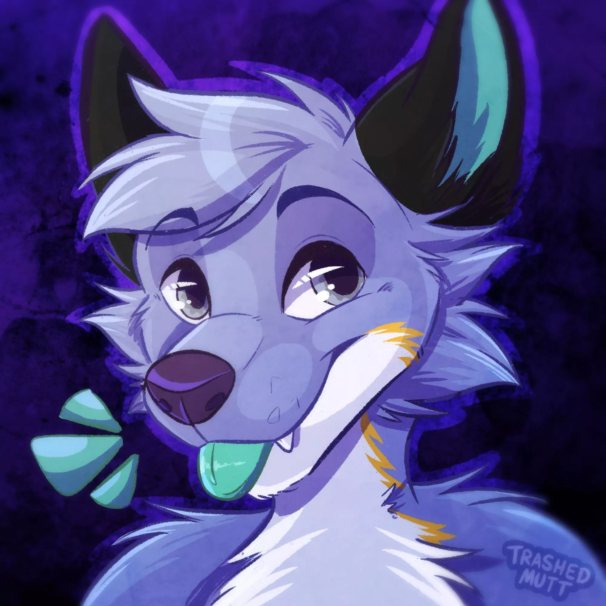 Birthday Dog 🐶 (art by me - trashedmutt on Twitter)