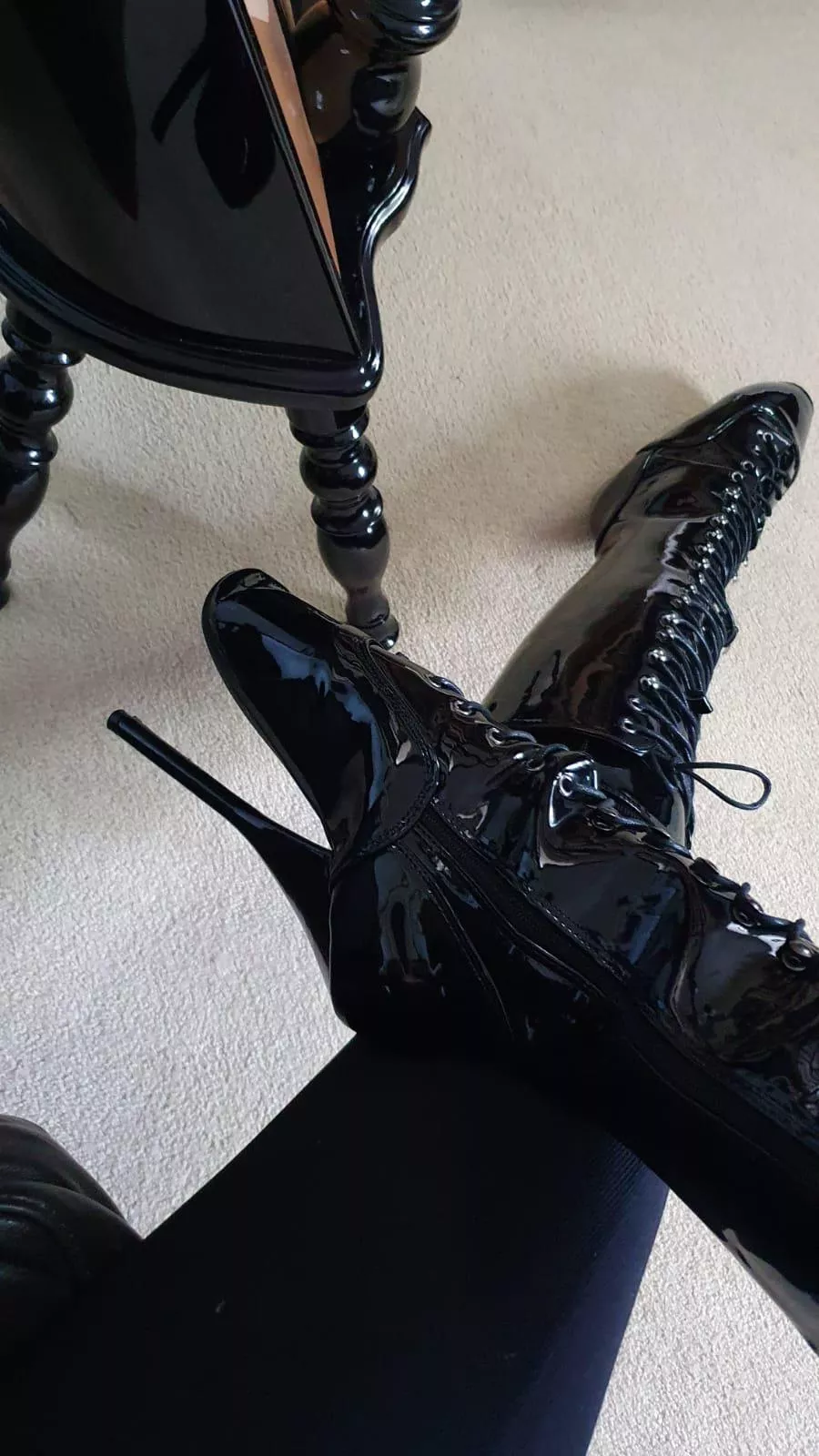 Black and shiny was only the ever option for my first pair of ballet boots