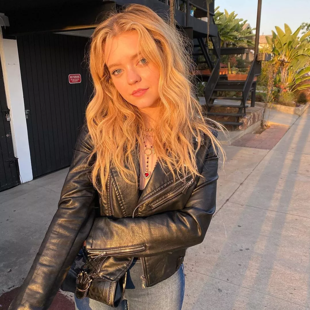 Black leather jacket