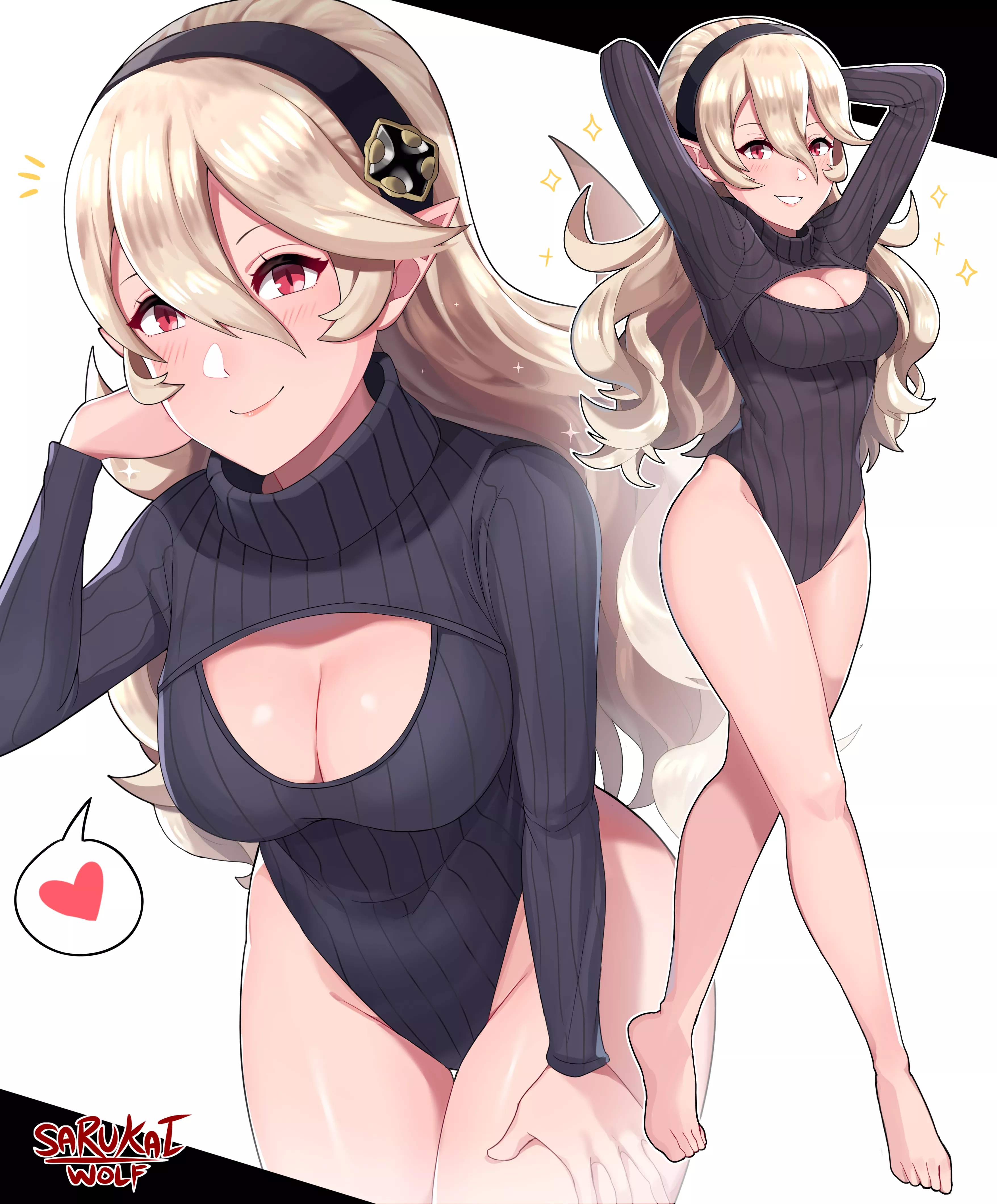 Black Leotard Sweater