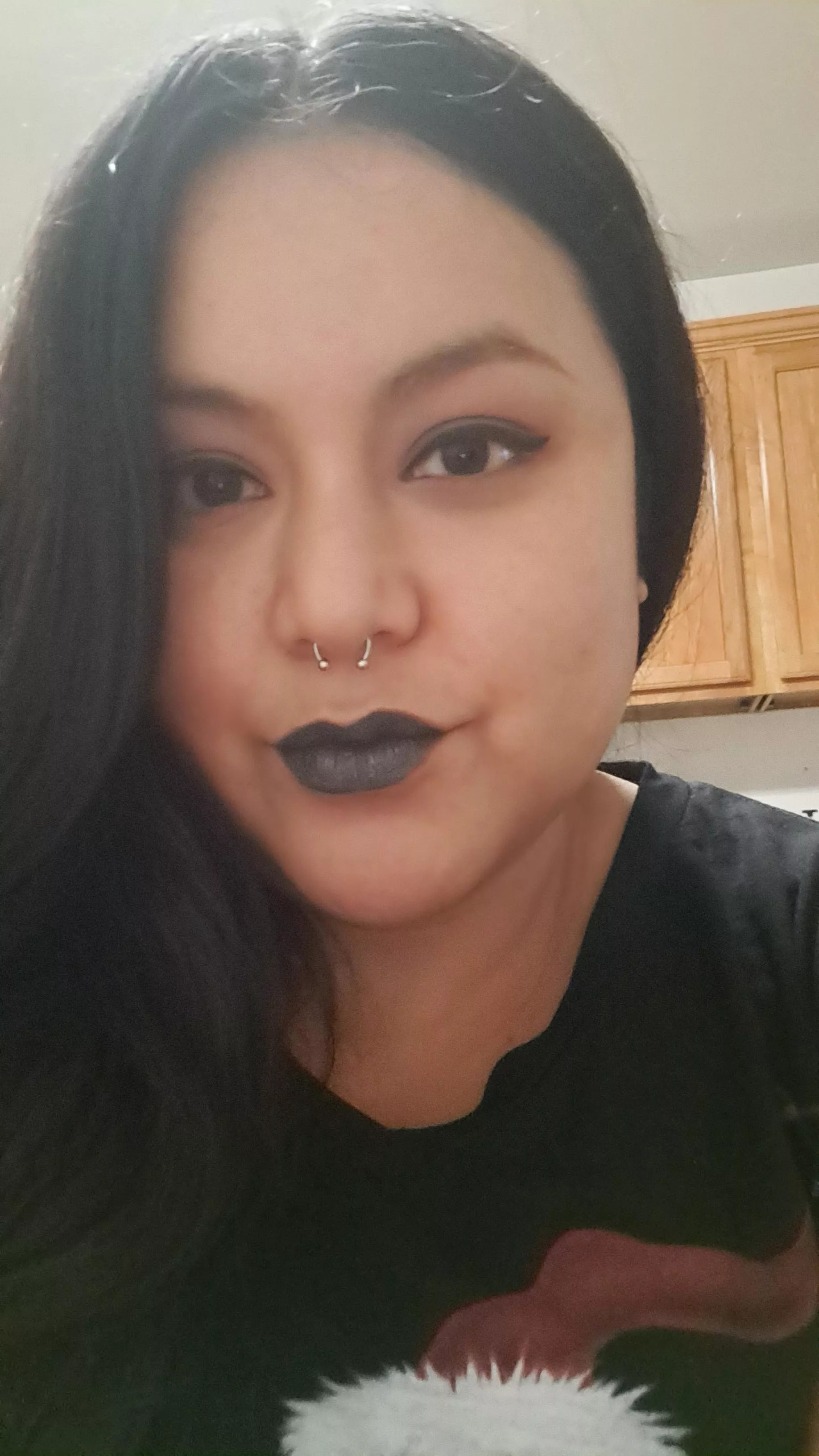 Black lipstick! It's not my normal thing. Hope you like it!