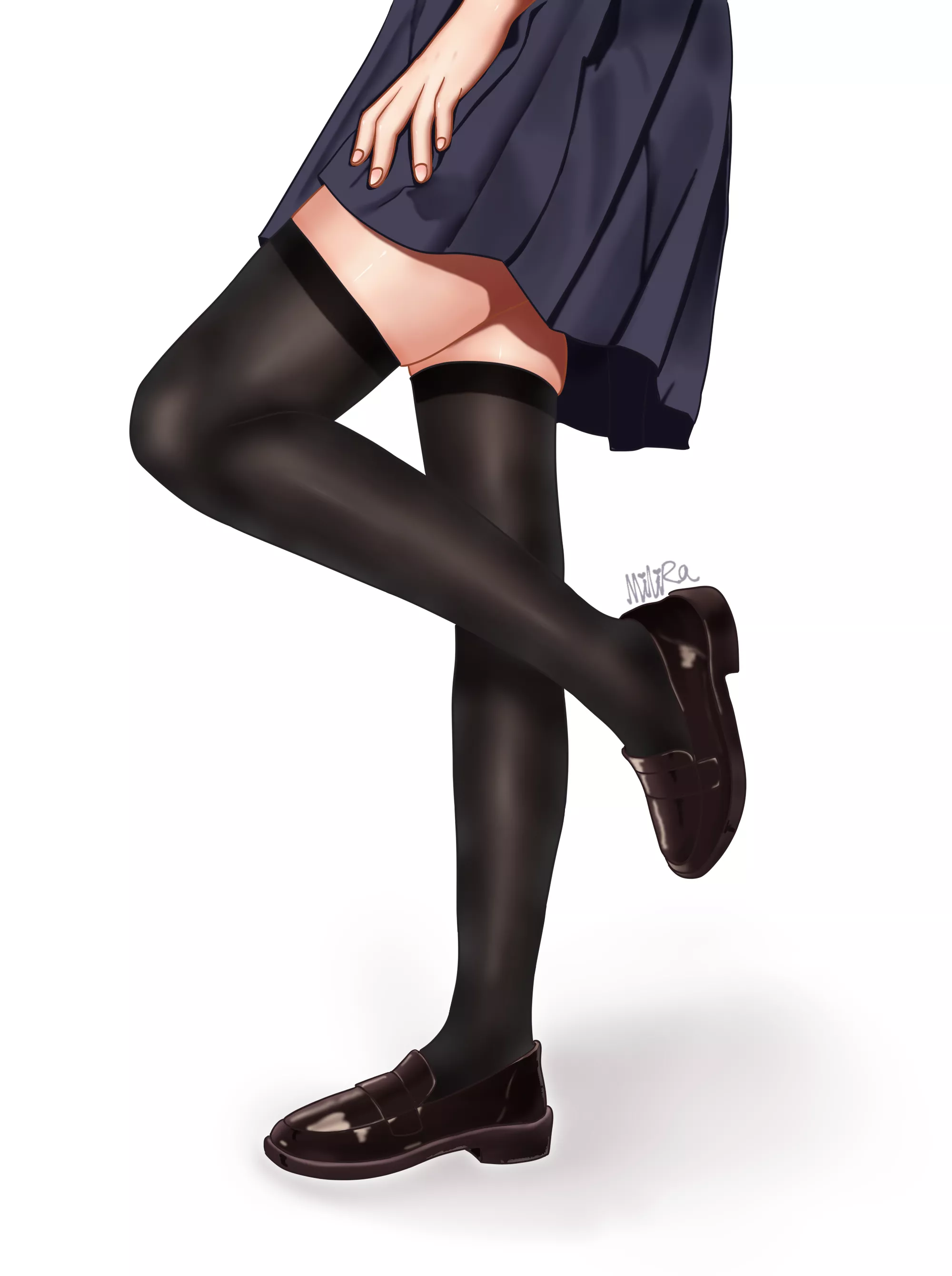 Black thigh highs [Original]