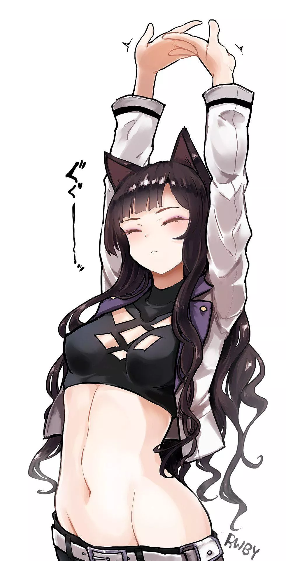 Blake stretching [RWBY]