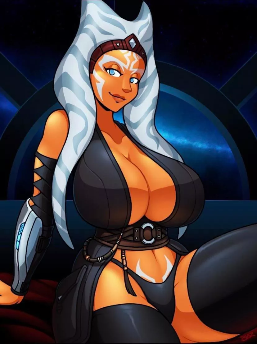 (Blazbaros) Not sure if this is a repost but hope y’all like this one too lol. Ahsoka all grown up ☀️🍑🤱😹🤩